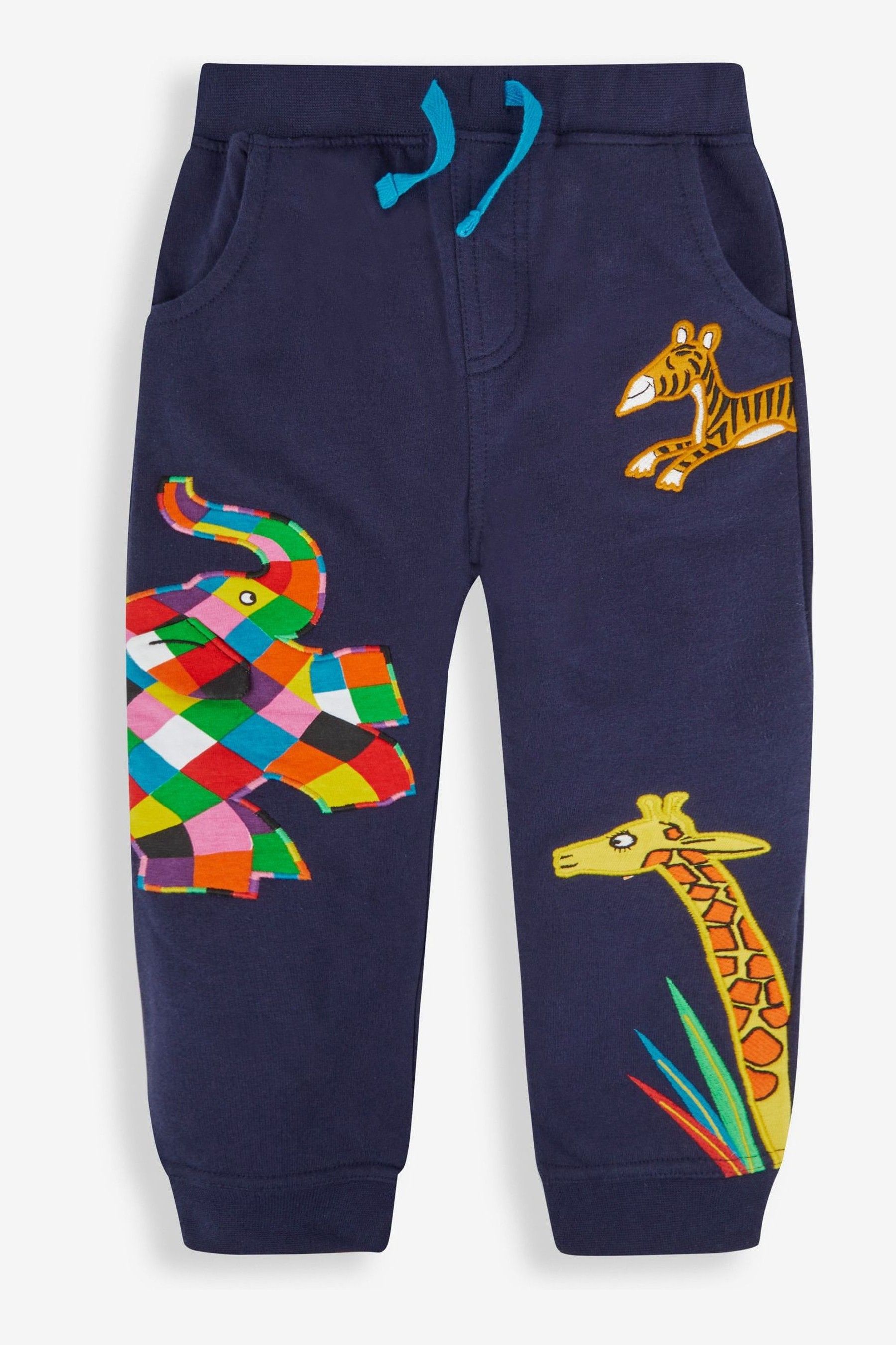 Navy Elmer Appliqué With Pet In Pocket Joggers - Image 1 of 1