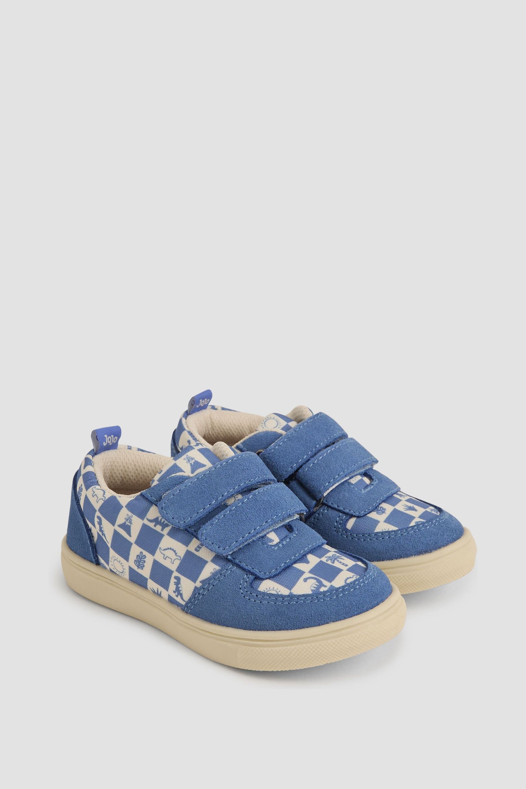 Blue Colourblock Riptape Trainer - Image 1 of 1