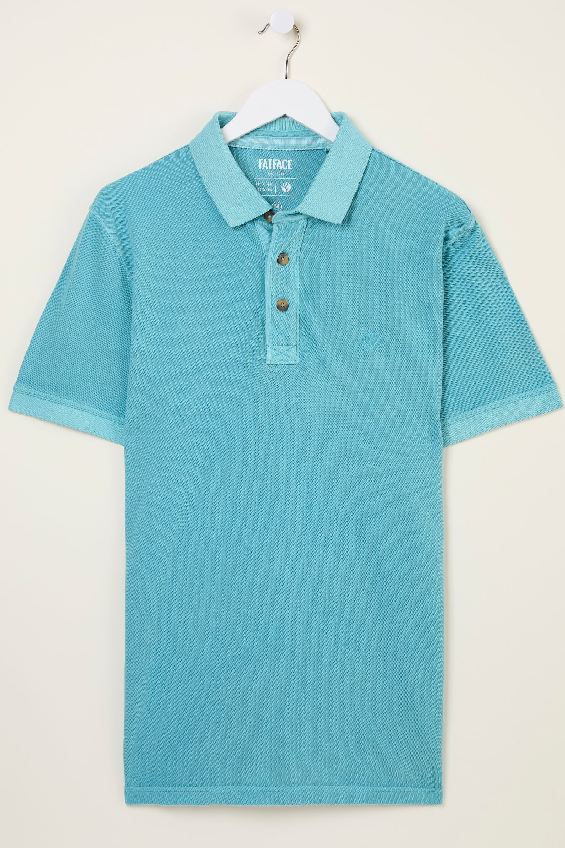 Bright Blue Pique Polo - Image 1 of 1