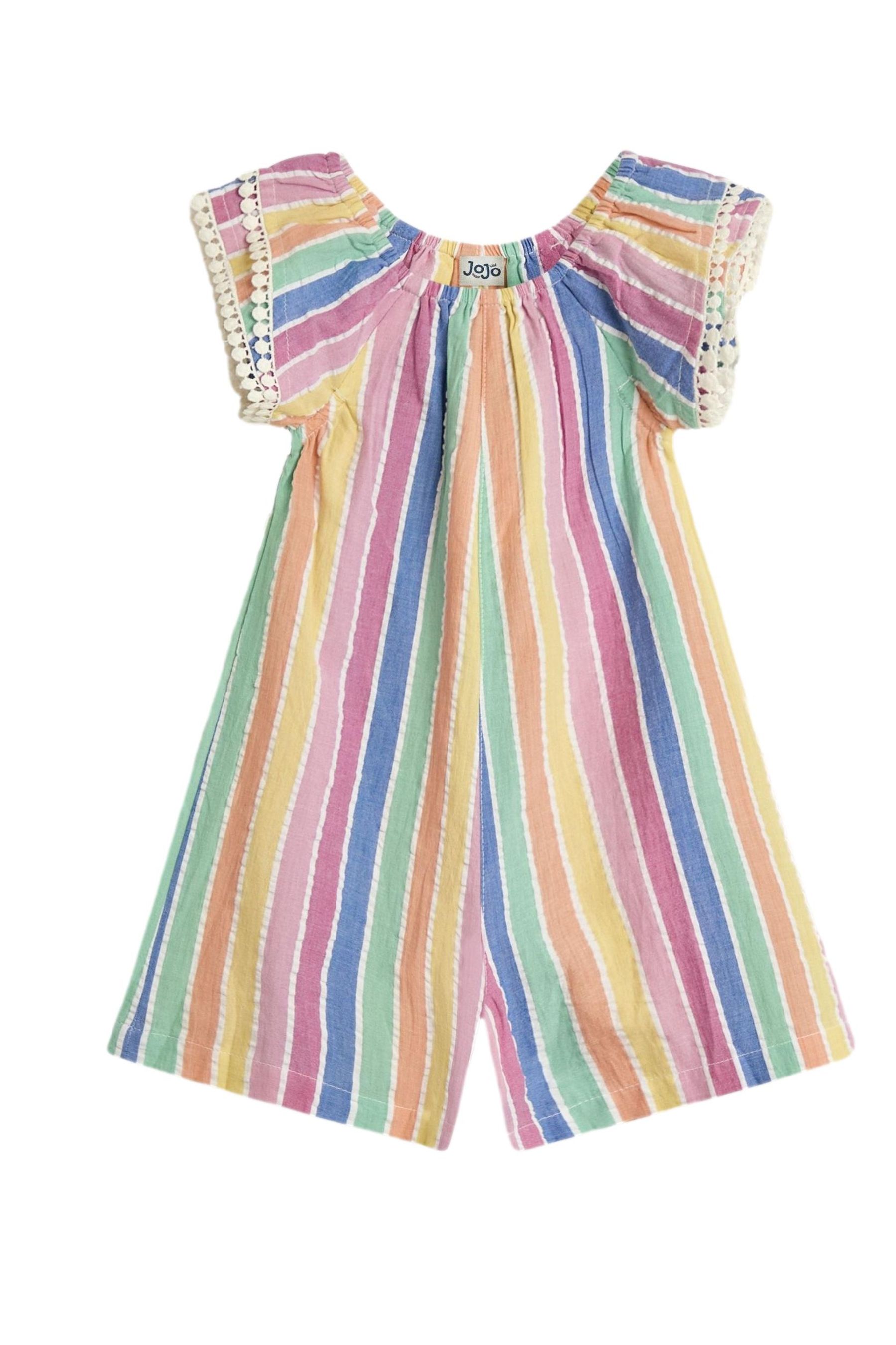 Rainbow Stripe Pretty Gathered Playsuit - Image 1 of 1
