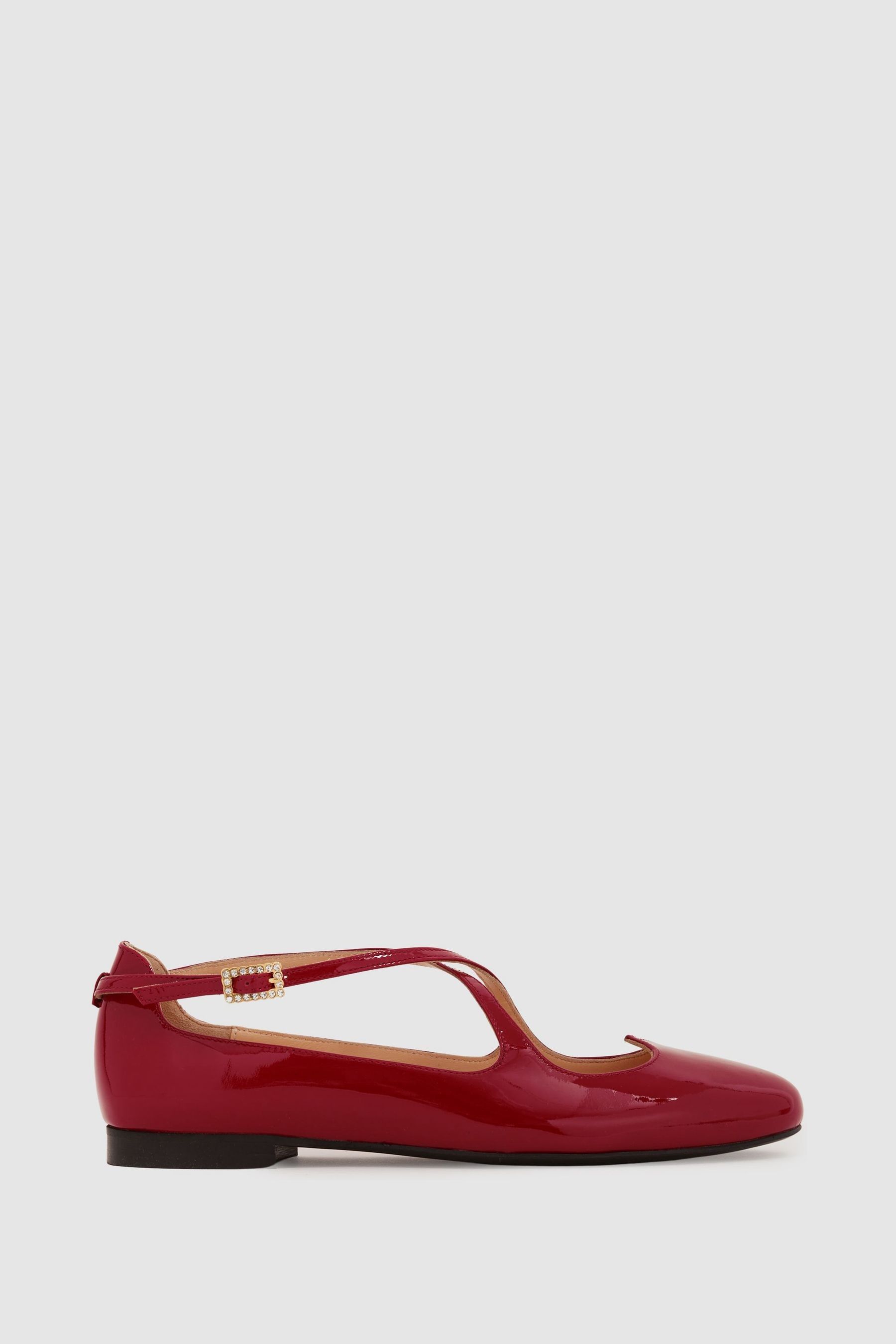 Camilla Elphick Lover Flats in Red - Image 1 of 1