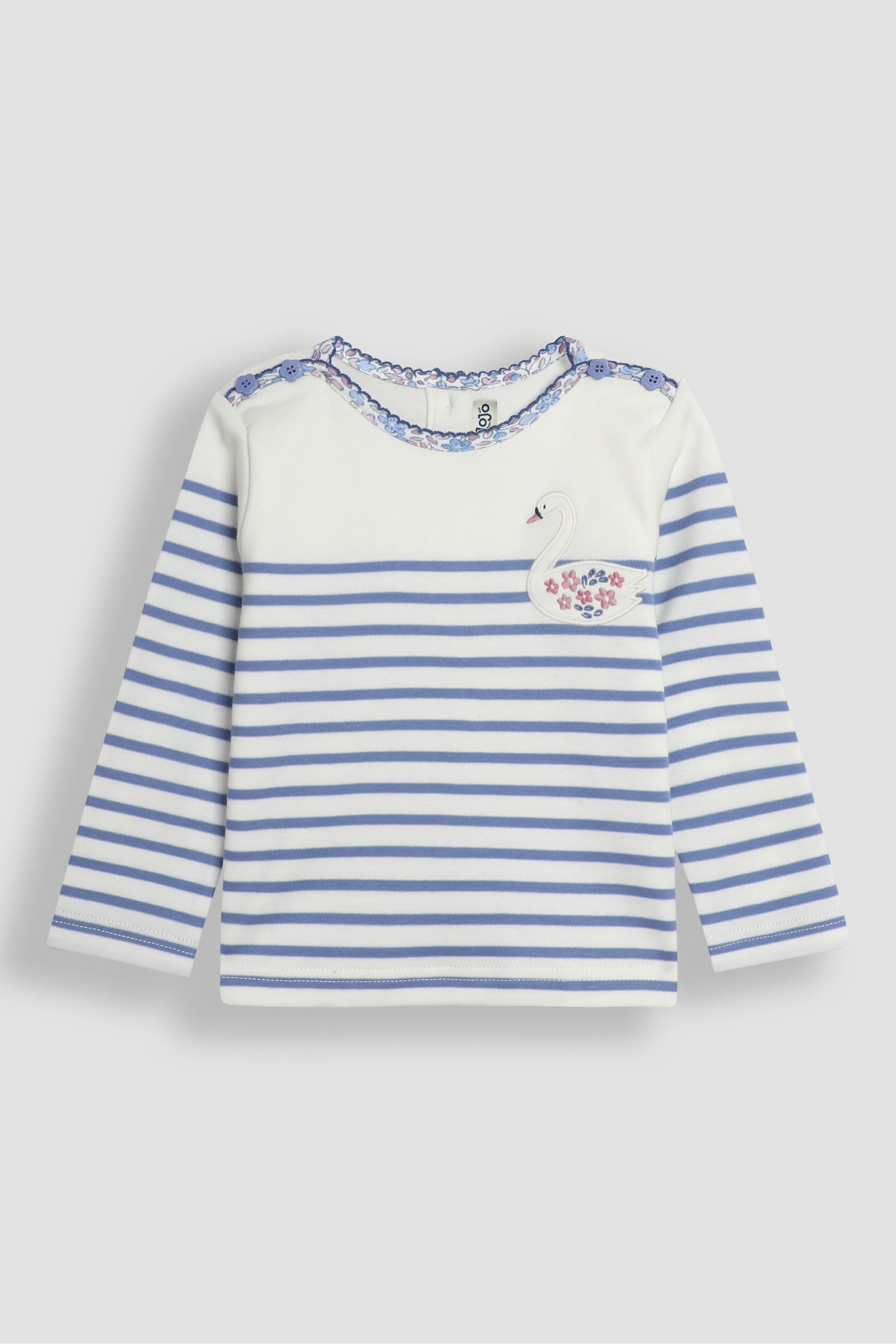 Blue Swan Cotton Long Sleeve Pocket Breton Top - Image 1 of 1