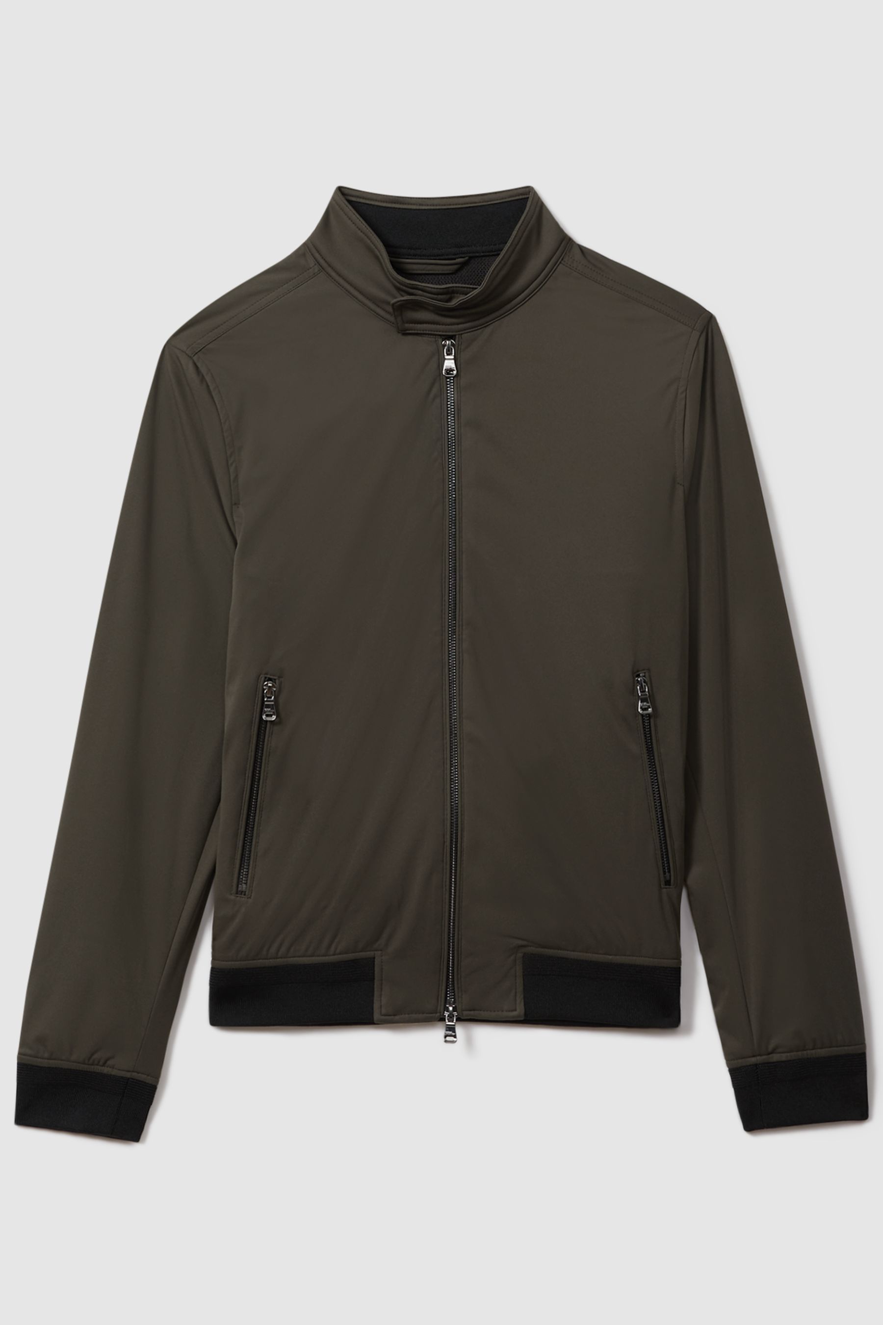 Oscar Jacobson Water Resistant Softshell Jacket in Grey - Image 1 of 1