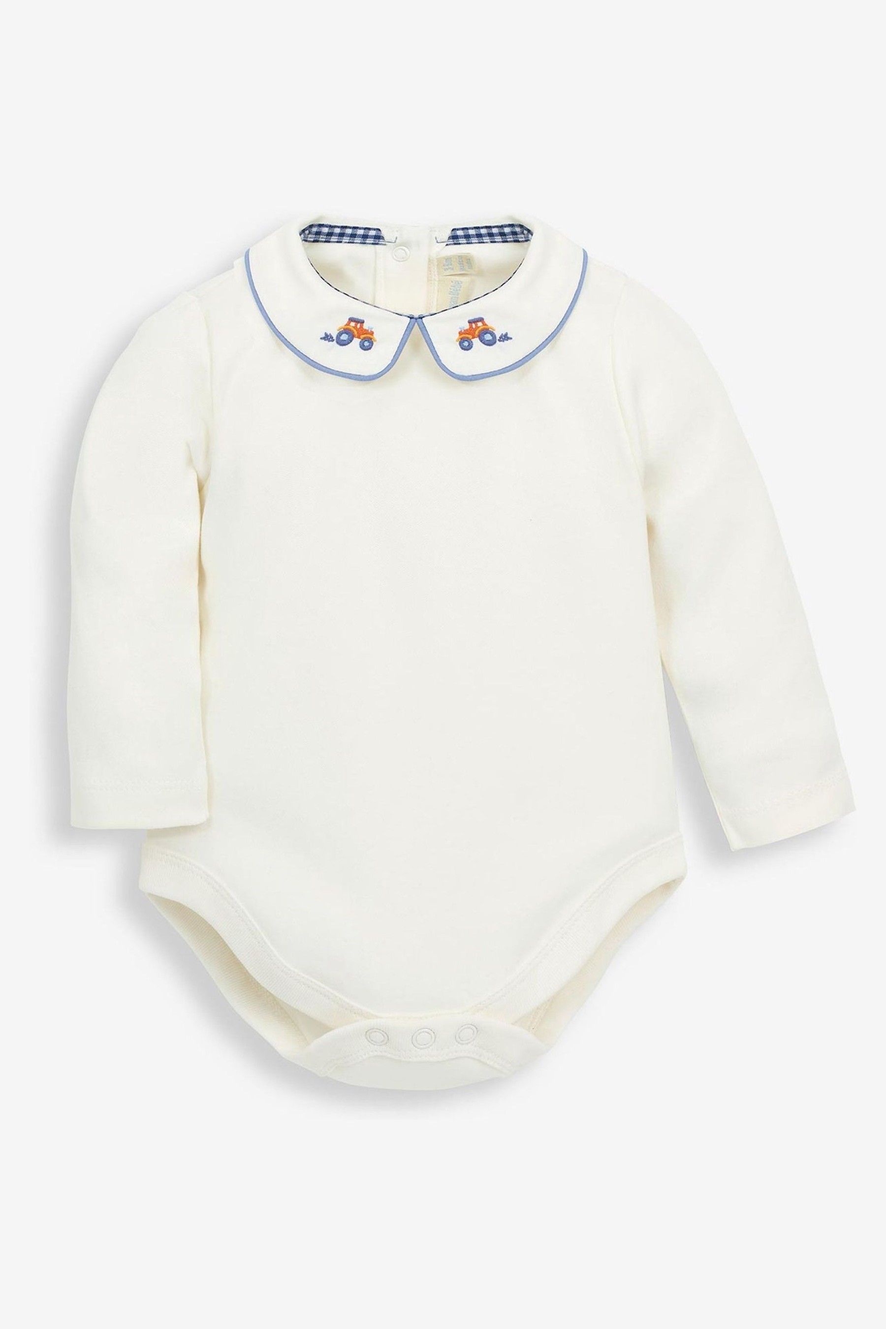 Tractor Embroidered Collar Body in Ecru - Image 1 of 1