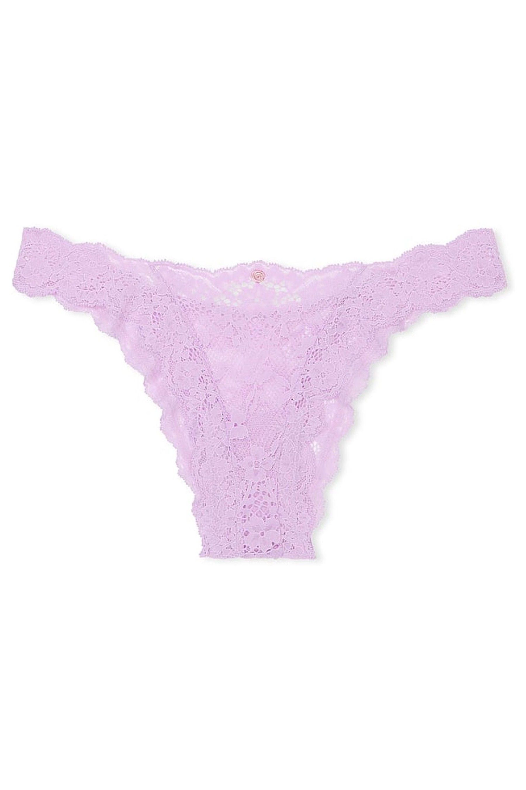 Lilac Purple Brazilian Lace Knickers - Image 1 of 1