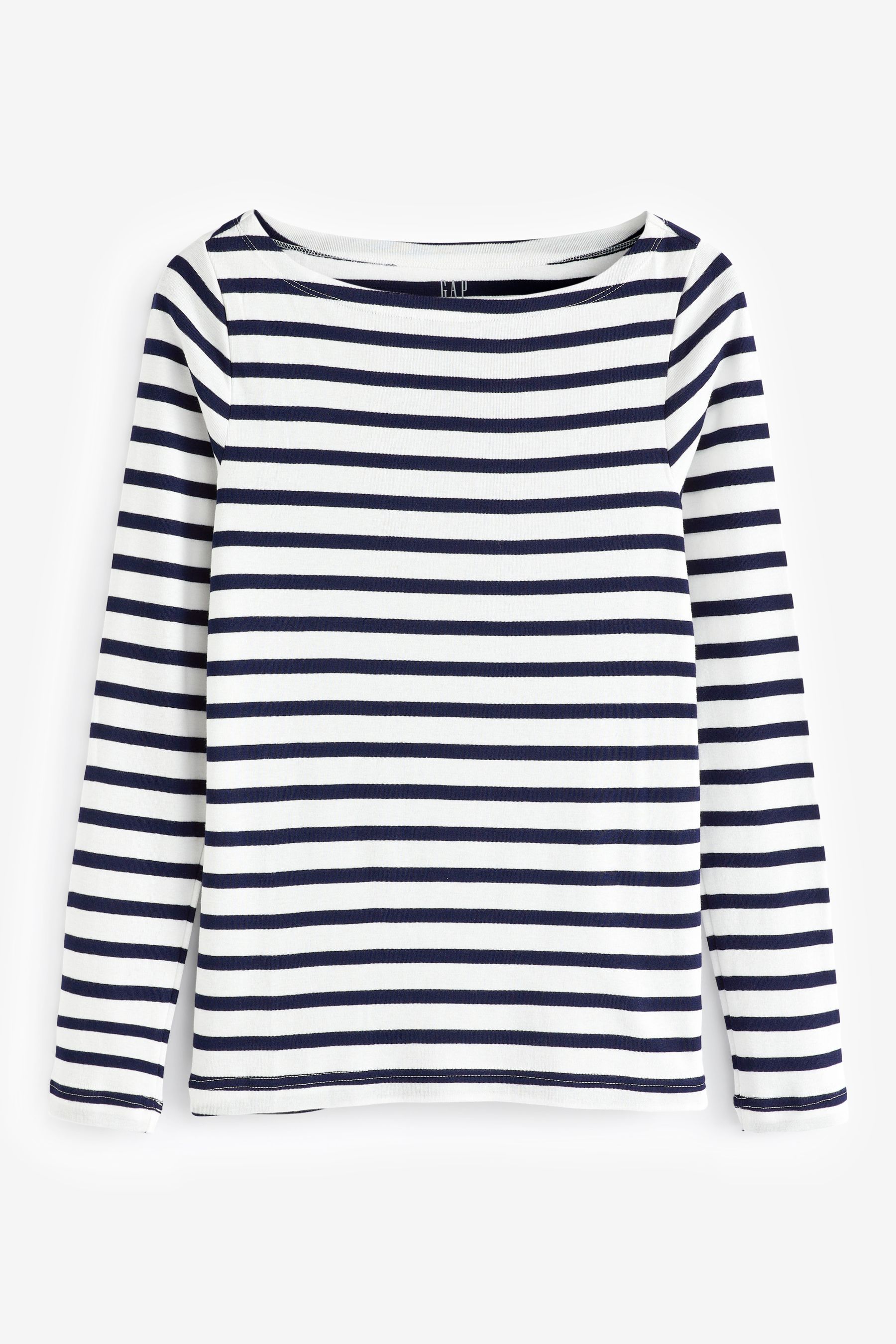 Buy Gap Favourite Stripe Boat Neck Long-Sleeve Top from the Gap online shop