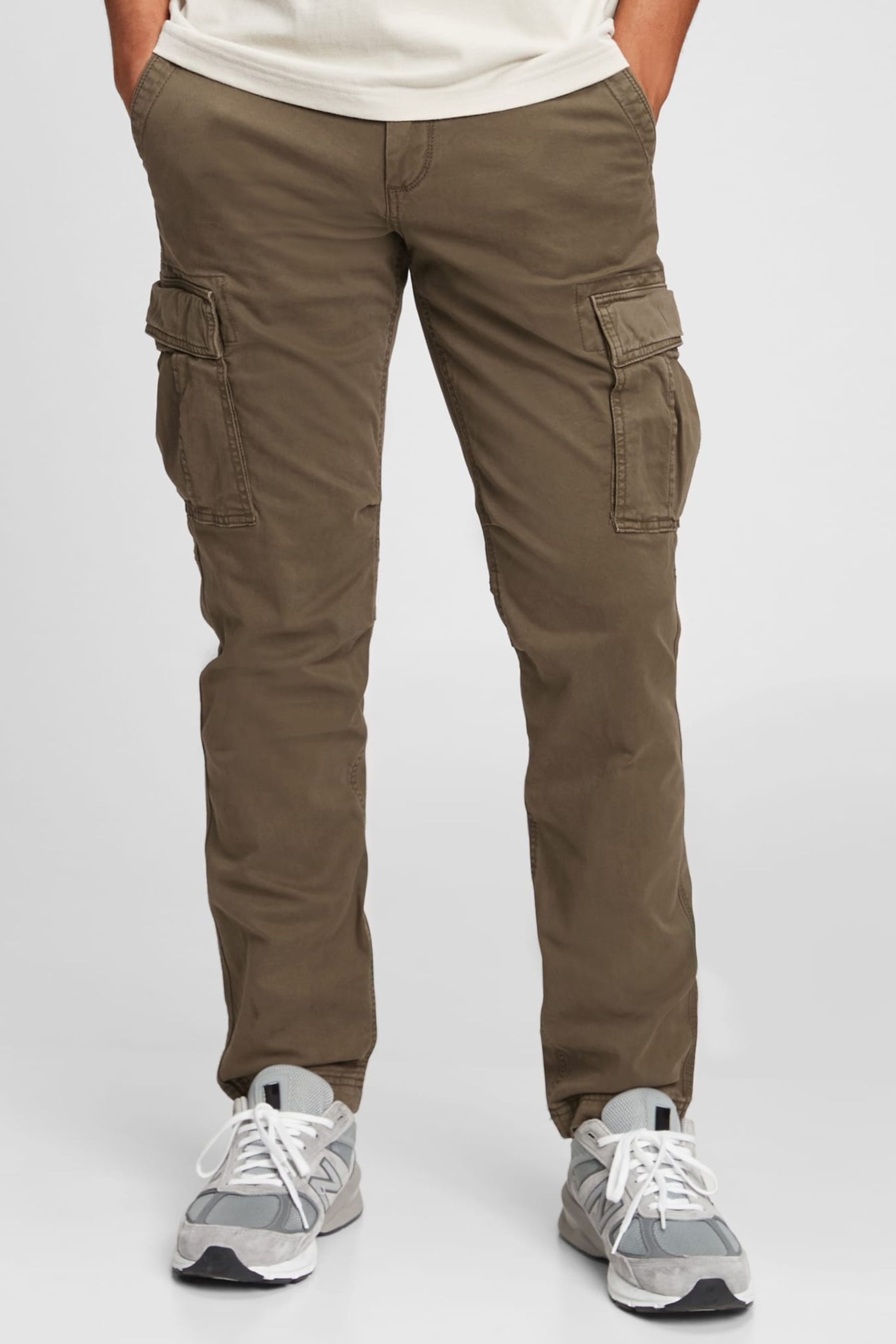 Buy Brown Cargo Trousers from the Gap online shop