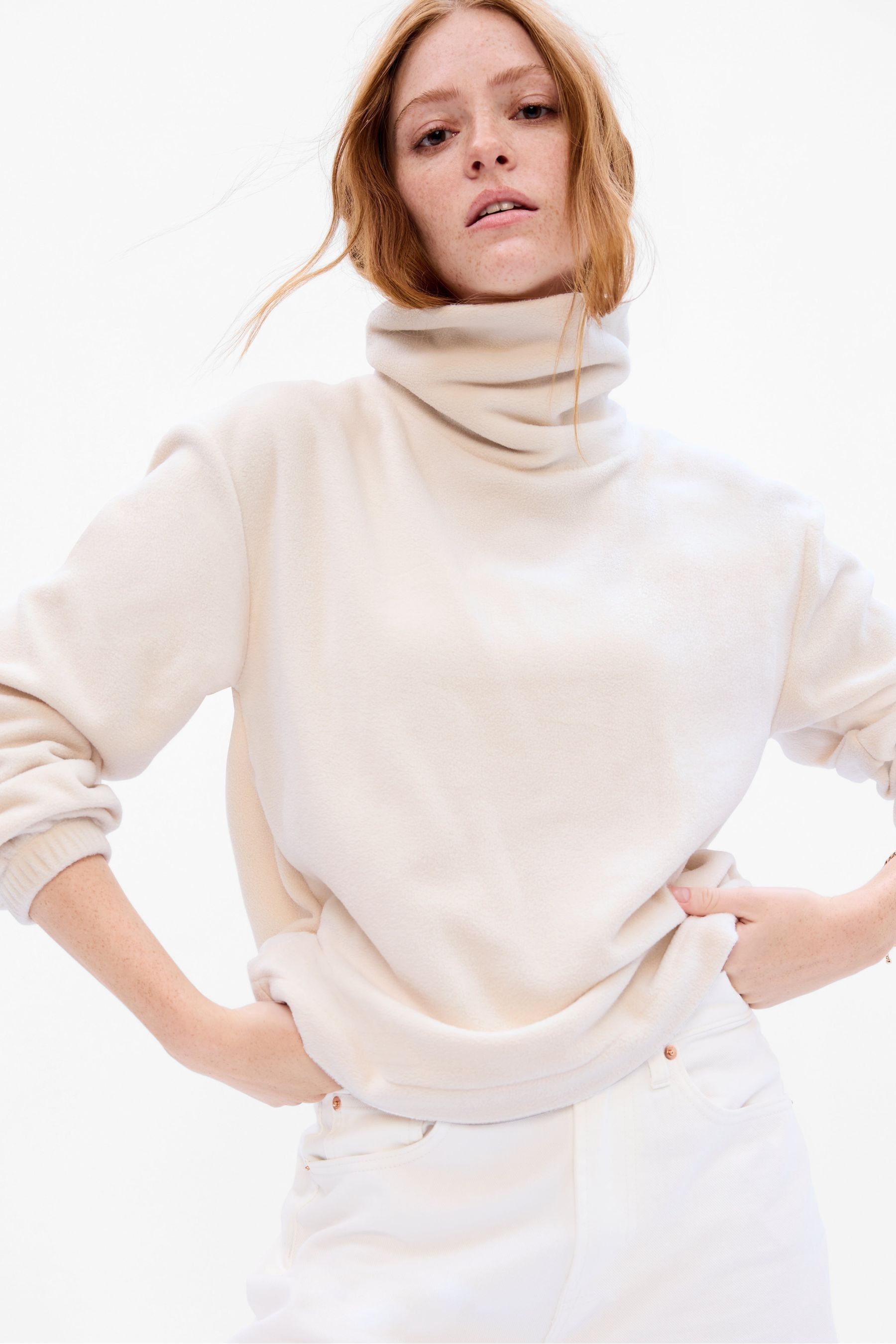 Beige Turtle Neck Arctic Fleece - Image 1 of 1