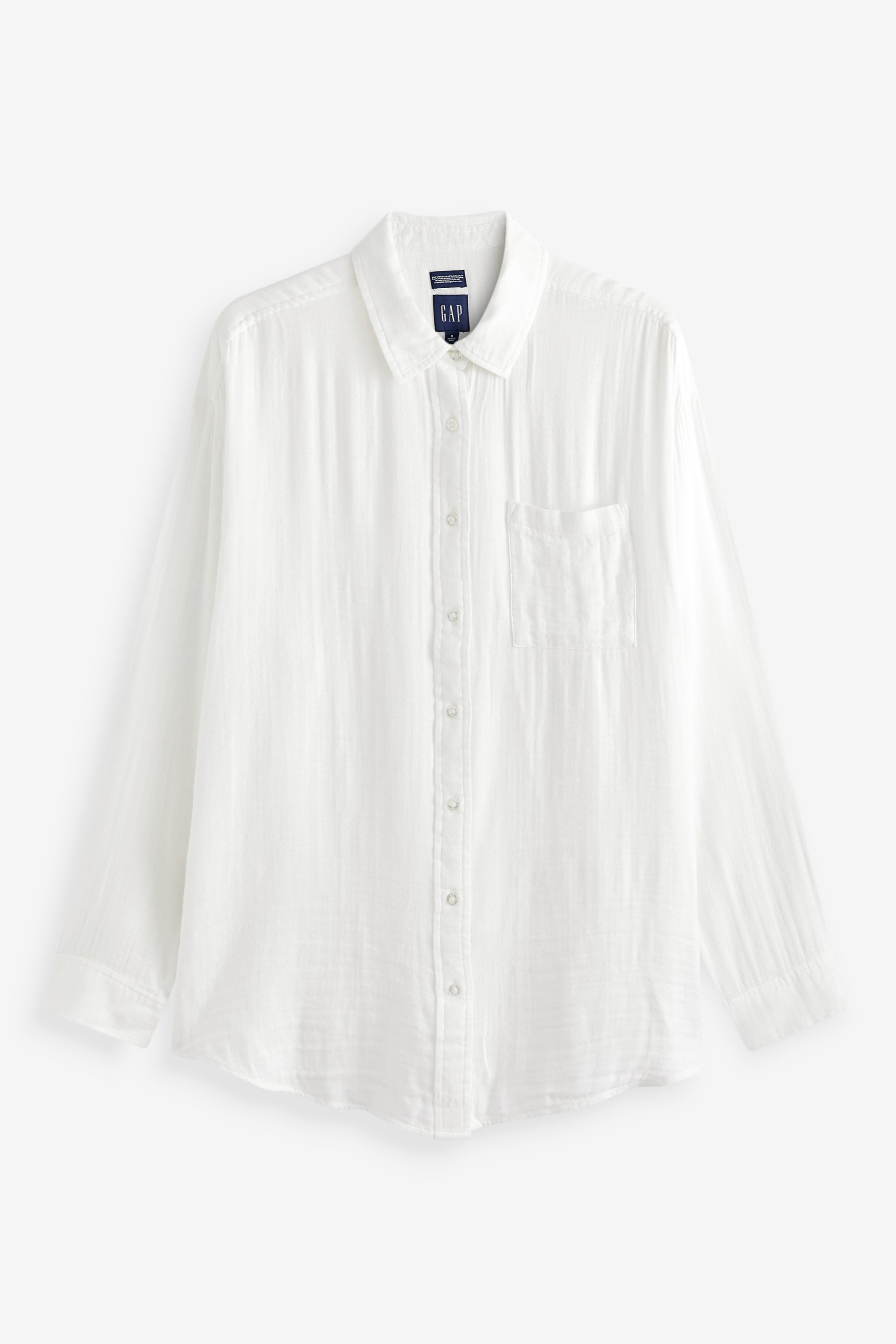 Buy White Gauze Shirt from the Gap online shop