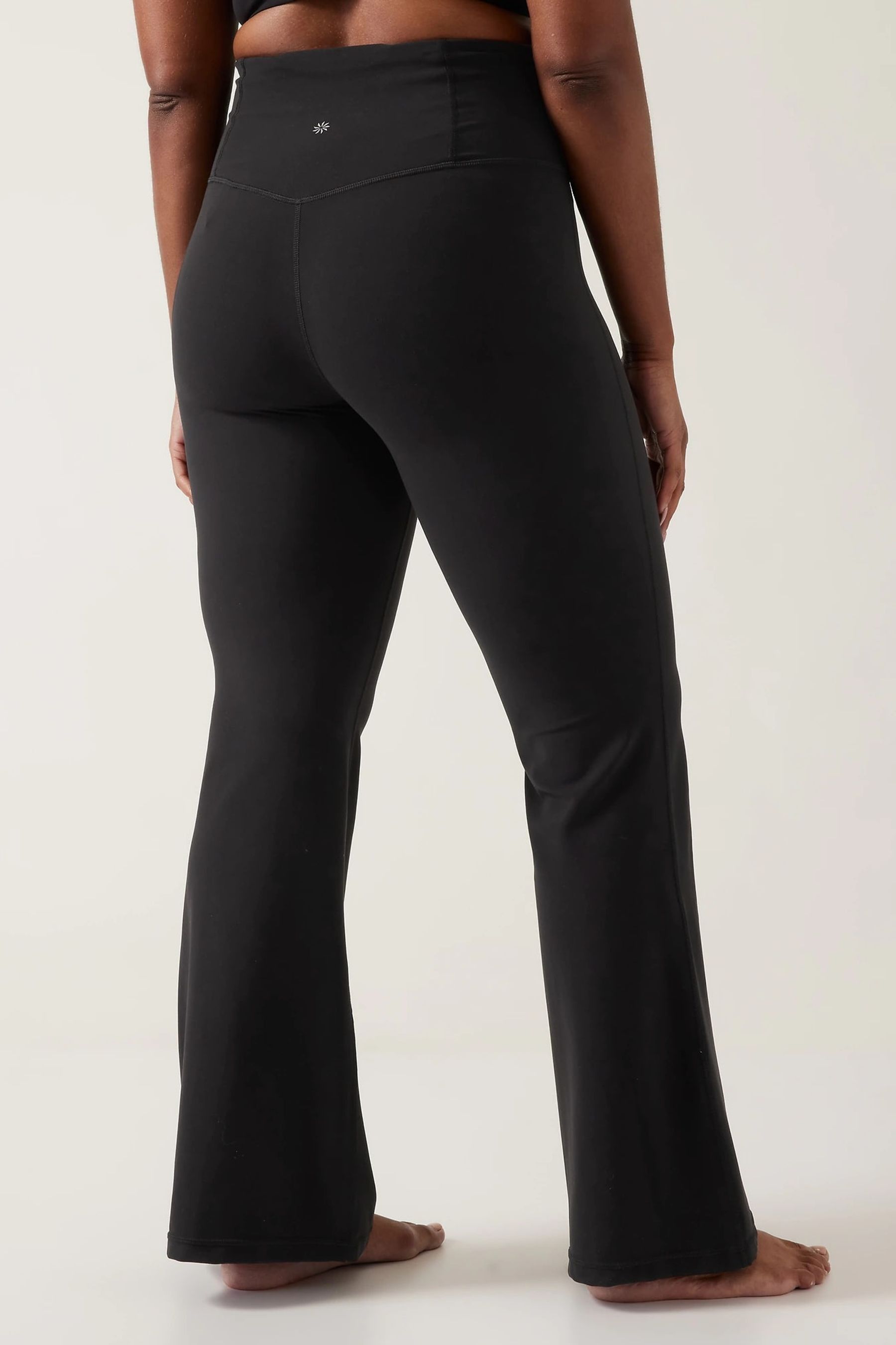 Buy Athleta Black Elation High Rise Flare Leggings from the Gap online shop
