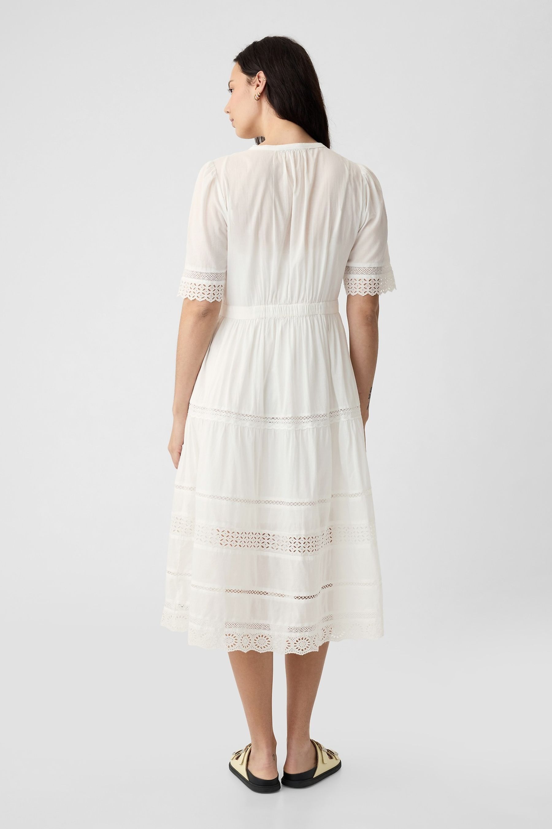 cotton mini dress shirt NECKLINE: V NECK Size:44 Extra Long (6.4