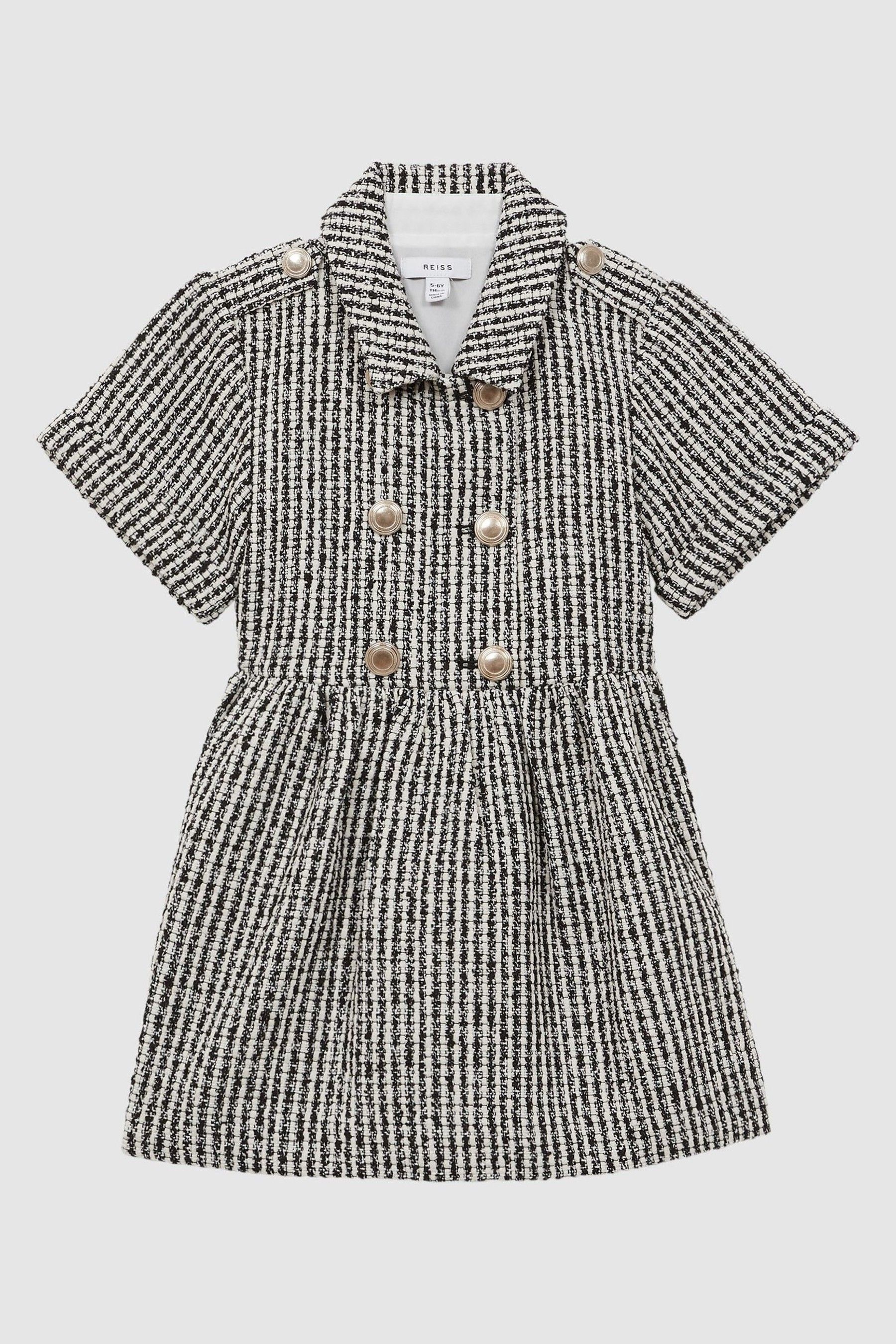 4-9 yrs Tweed Double Breasted Dress in Multi - Image 1 of 1
