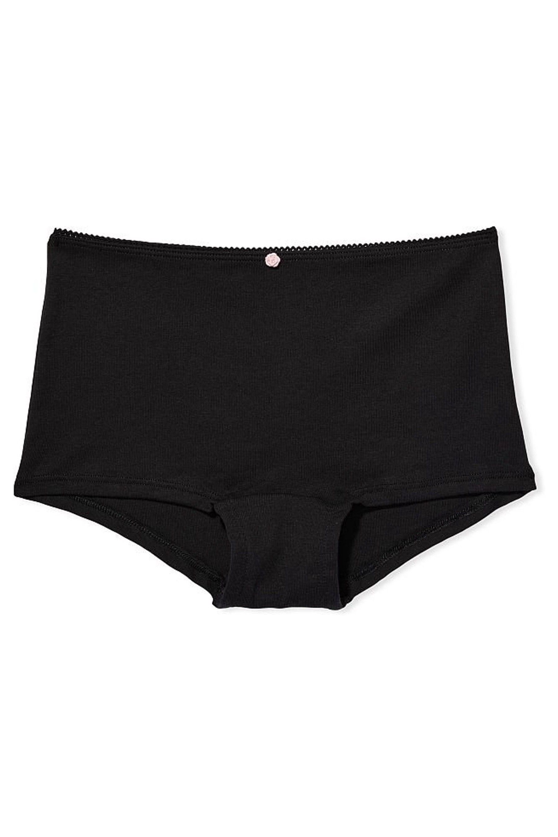 Black Cotton Short Knickers - Image 1 of 1