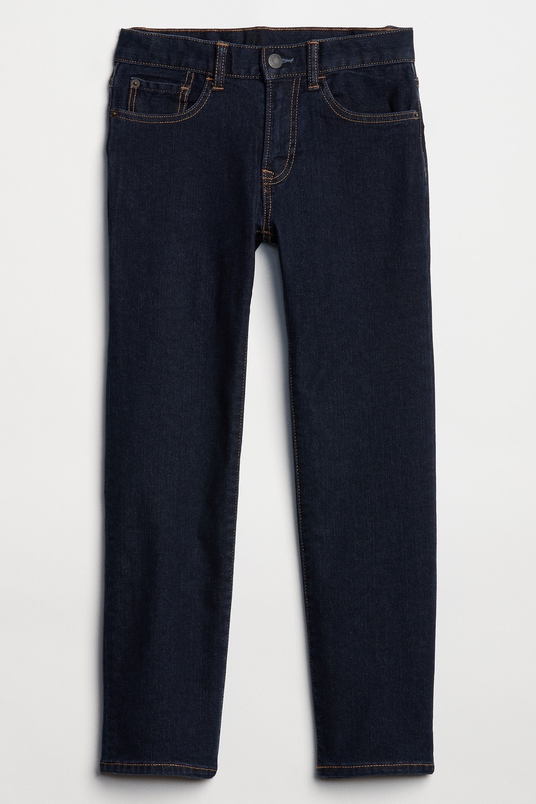 Dark Wash Blue Straight Jeans - Image 1 of 1