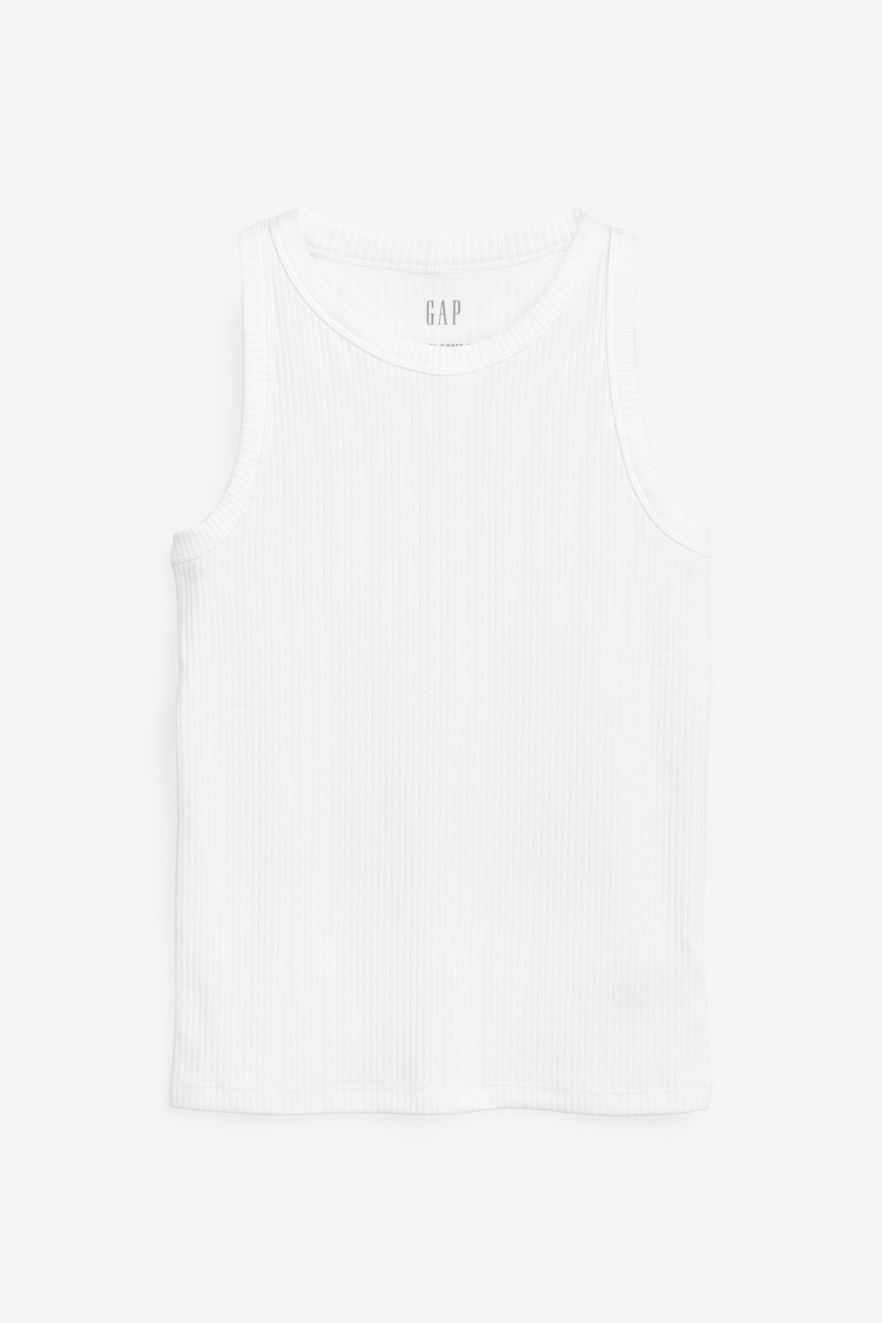 Buy White High Neck Vest Tank Top from the Gap online shop