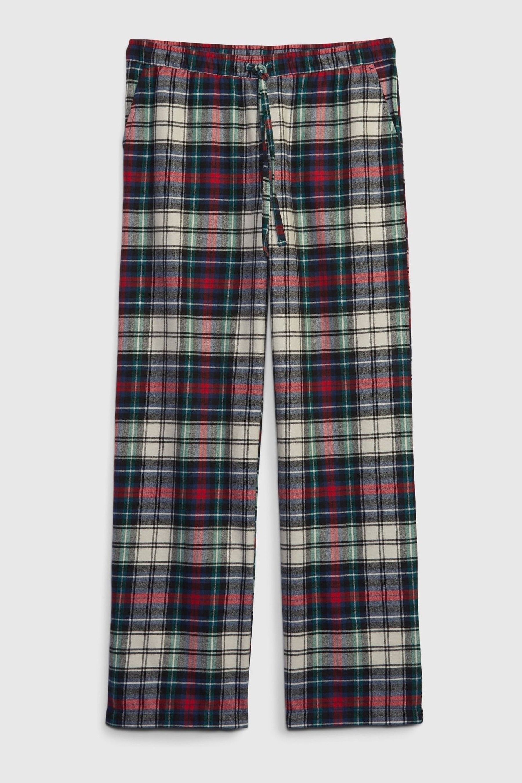 Buy Green, Red & White Flannel Check Family Christmas Pyjama Bottoms