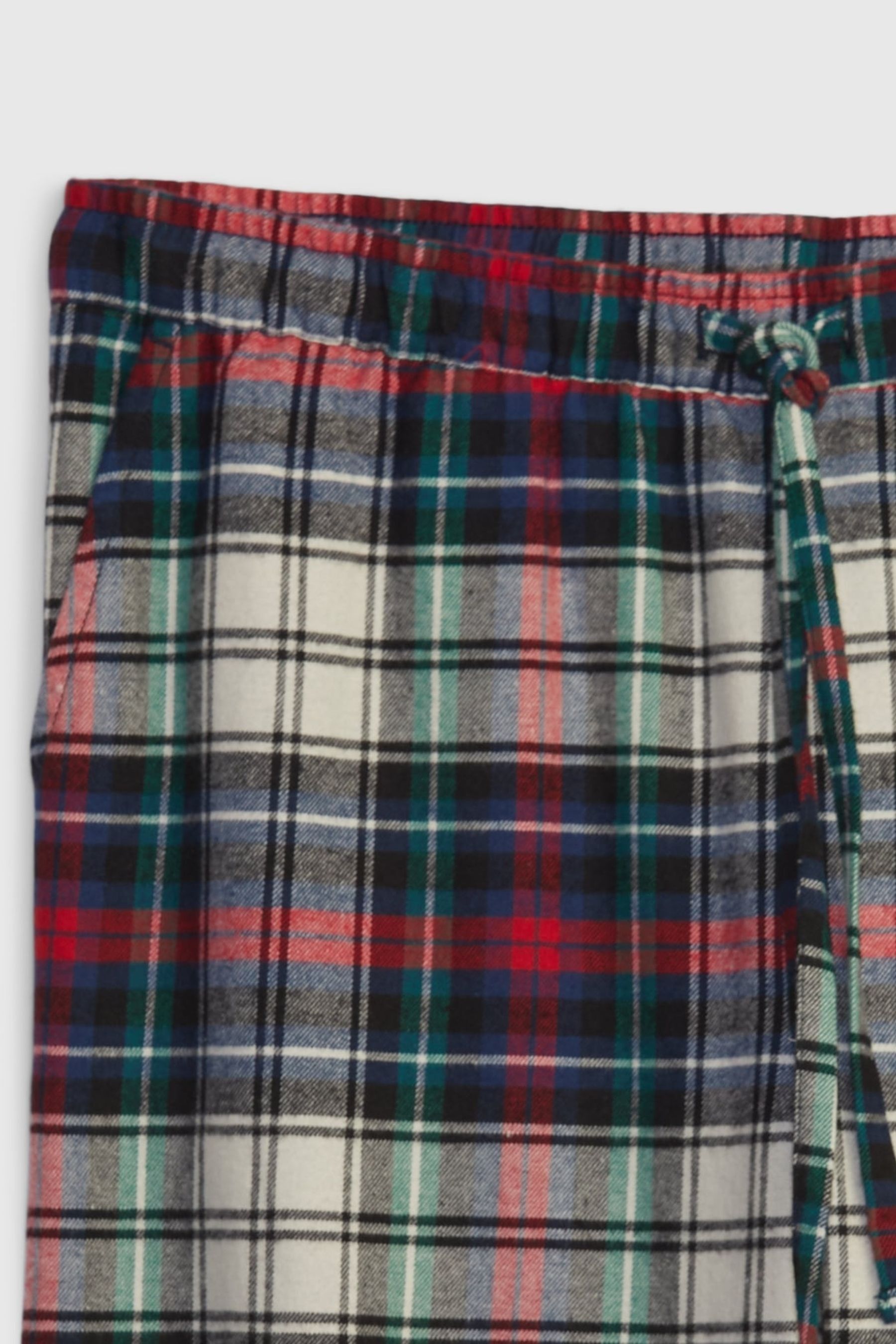 Buy Green, Red & White Flannel Check Family Christmas Pyjama Bottoms
