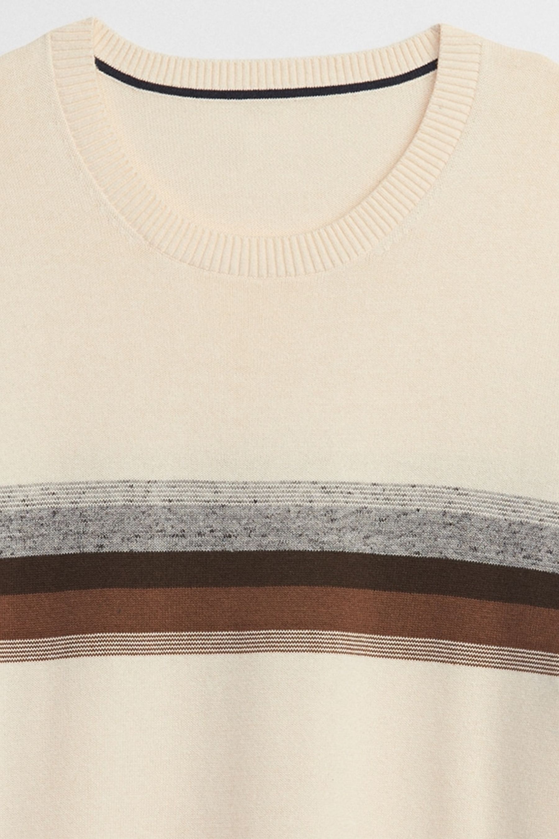 Beige crew neck jumper clearance
