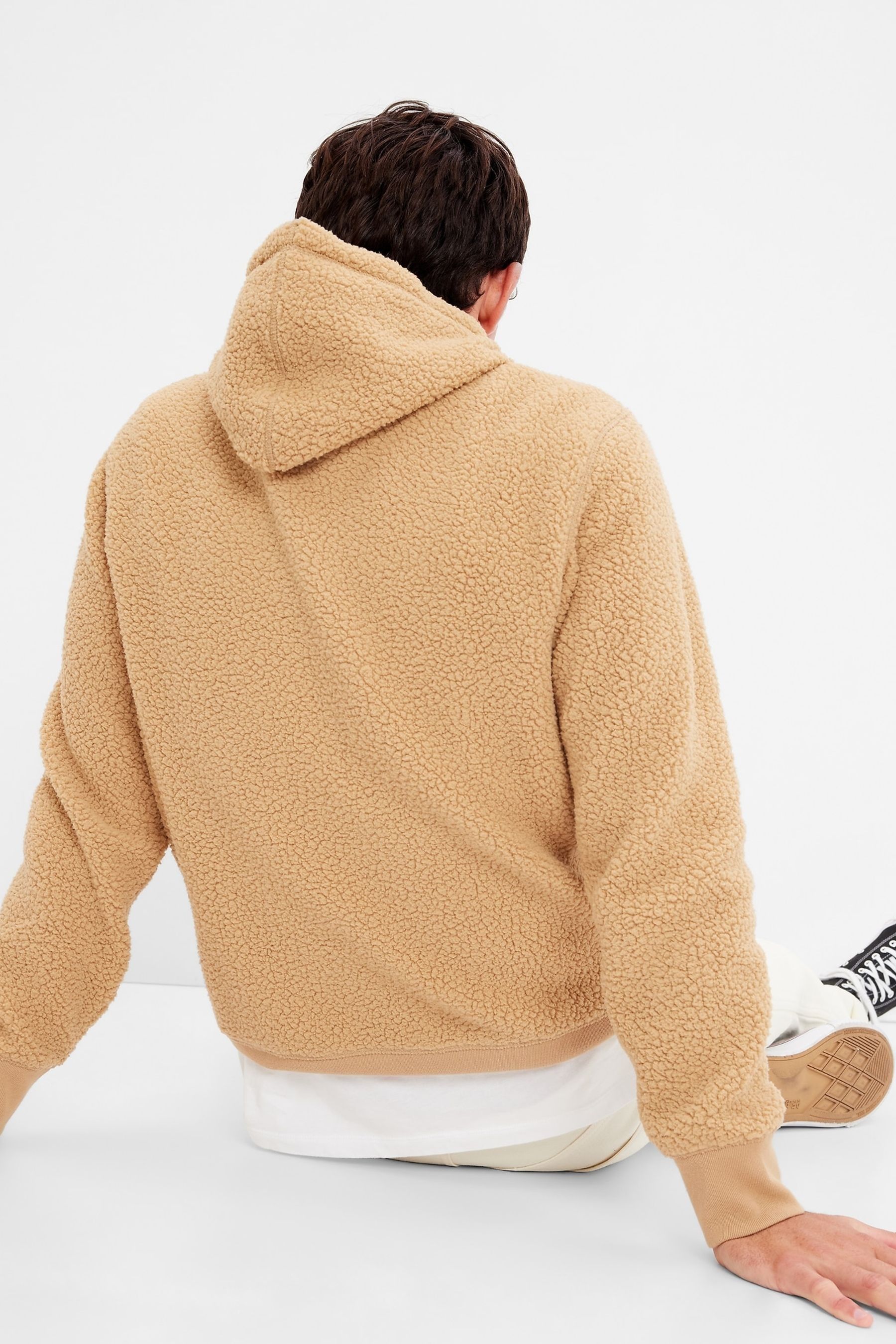 Buy Logo Sherpa Hoodie from the Gap online shop