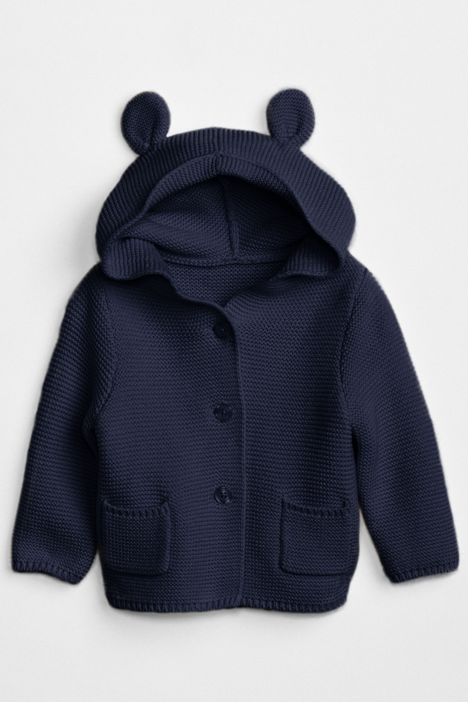 Navy Blue Knitted Brannan Bear Cardigan (Newborn-24mths) - Image 1 of 1