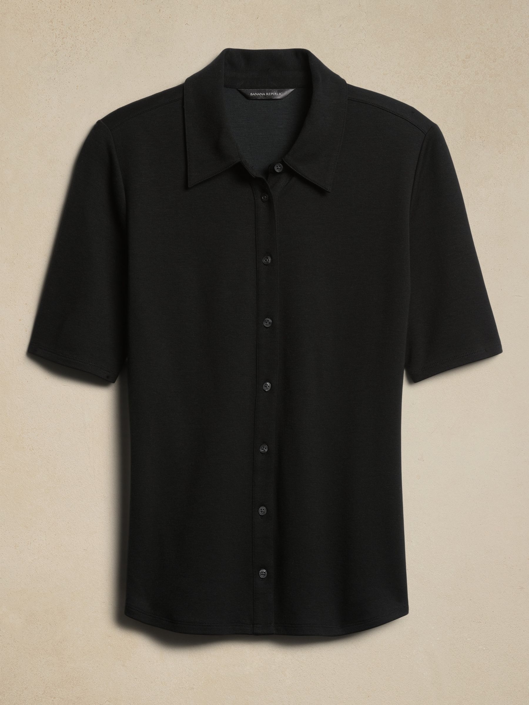 Banana republic black polo clearance