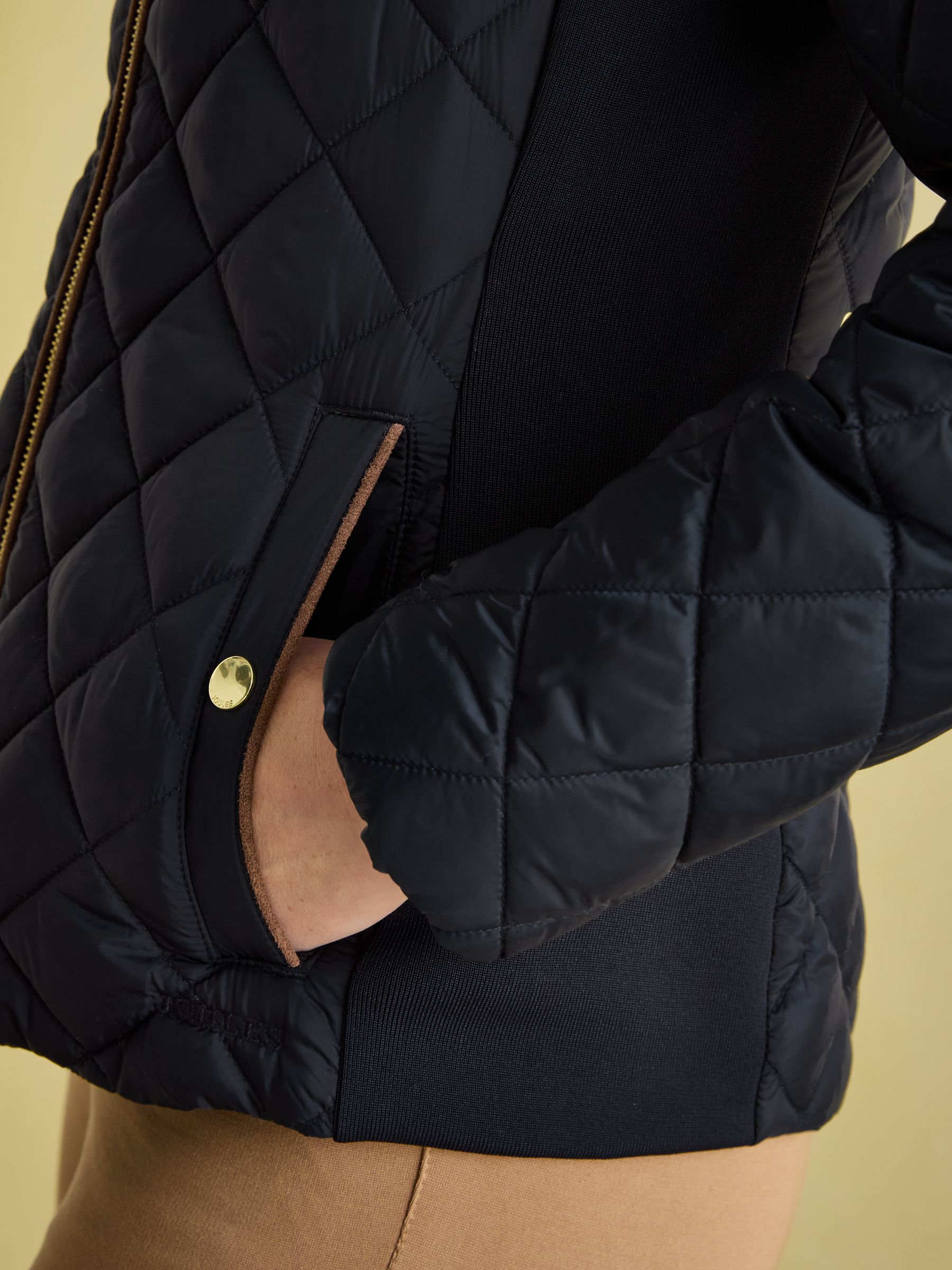 Navy luxe belted padded coat best sale