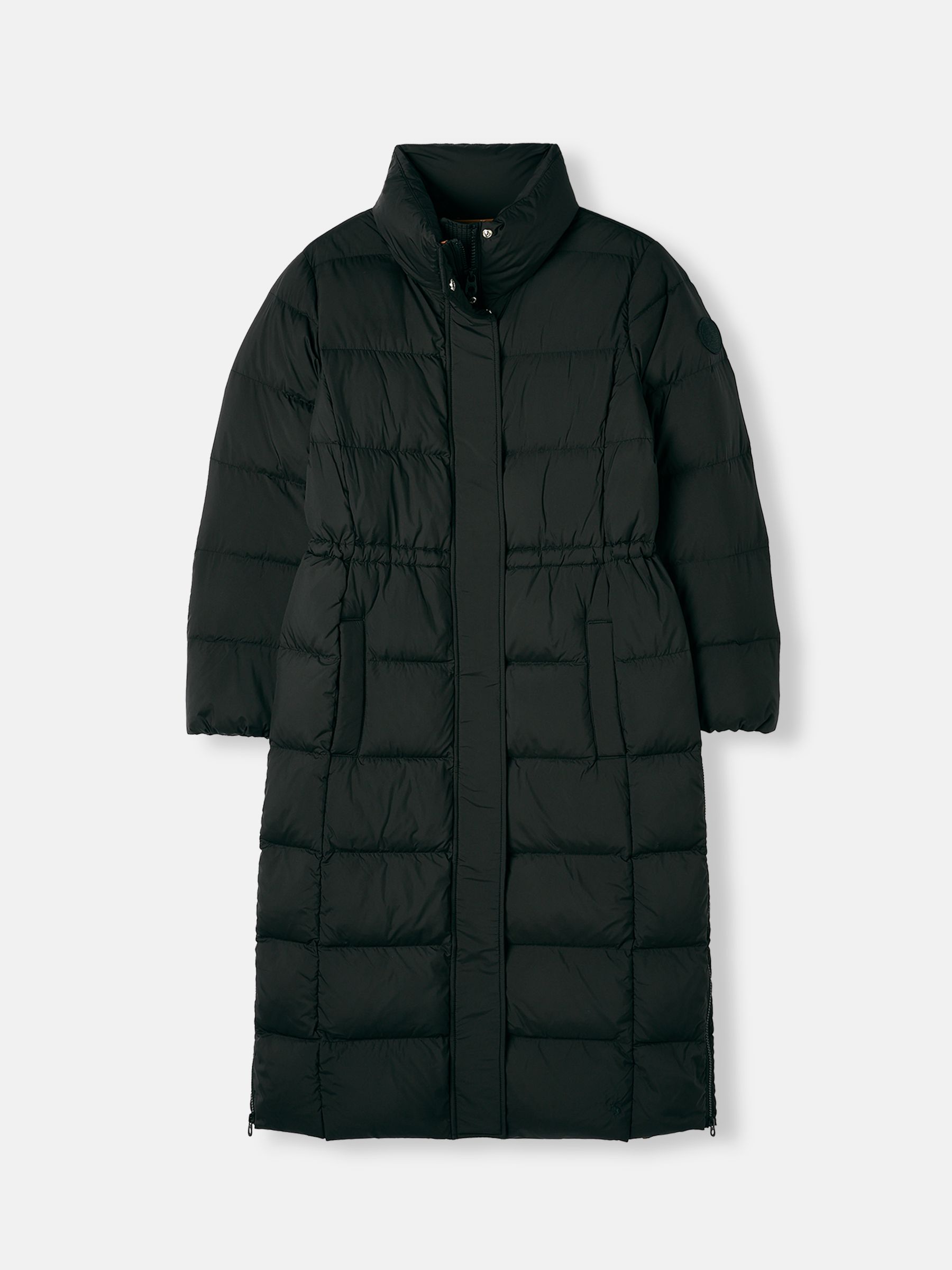 Joules black puffer coat store