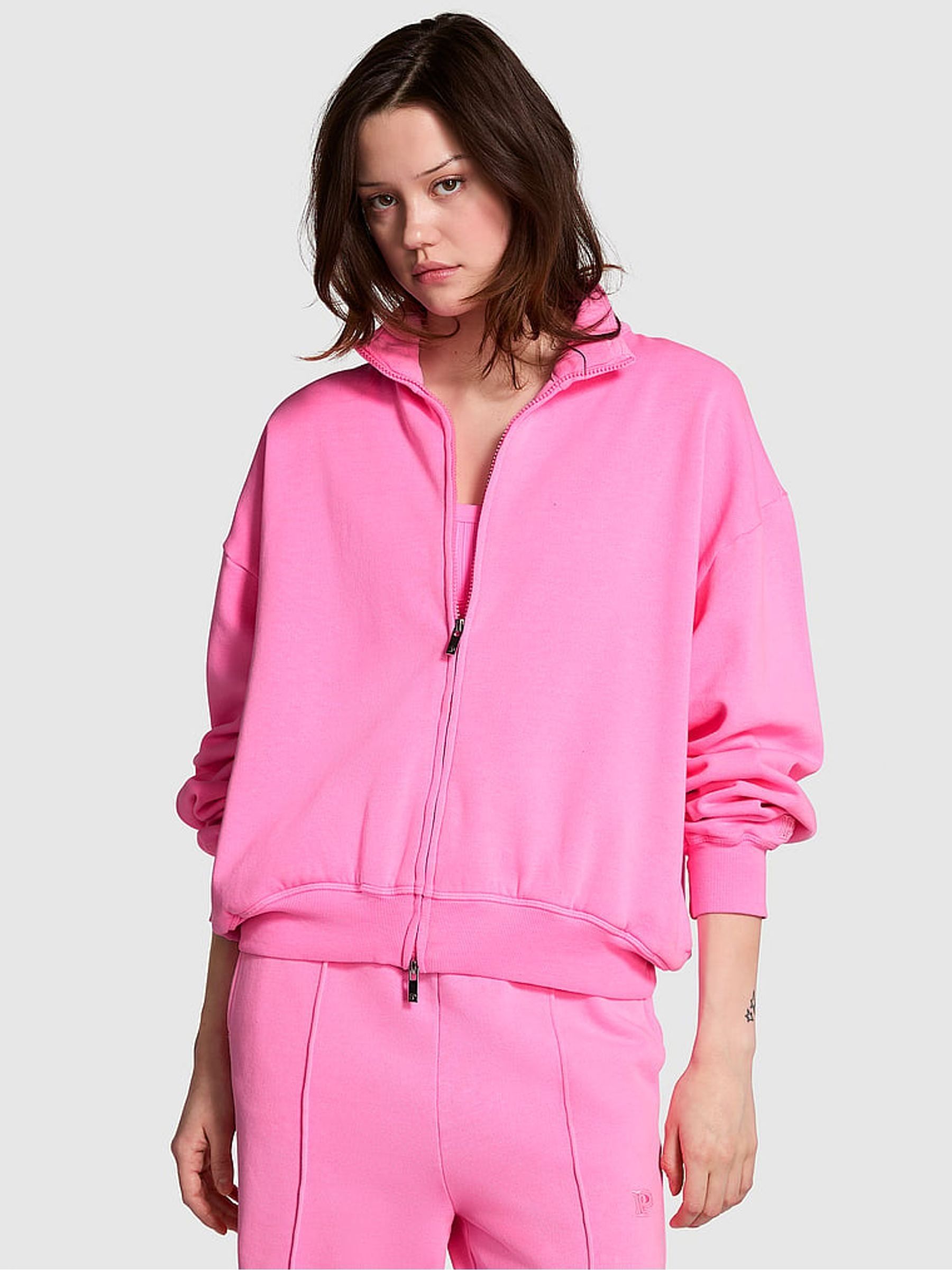 Buy Victoria s Secret Lola Pink Fleece Jacket from the Victoria s Secret UK online shop