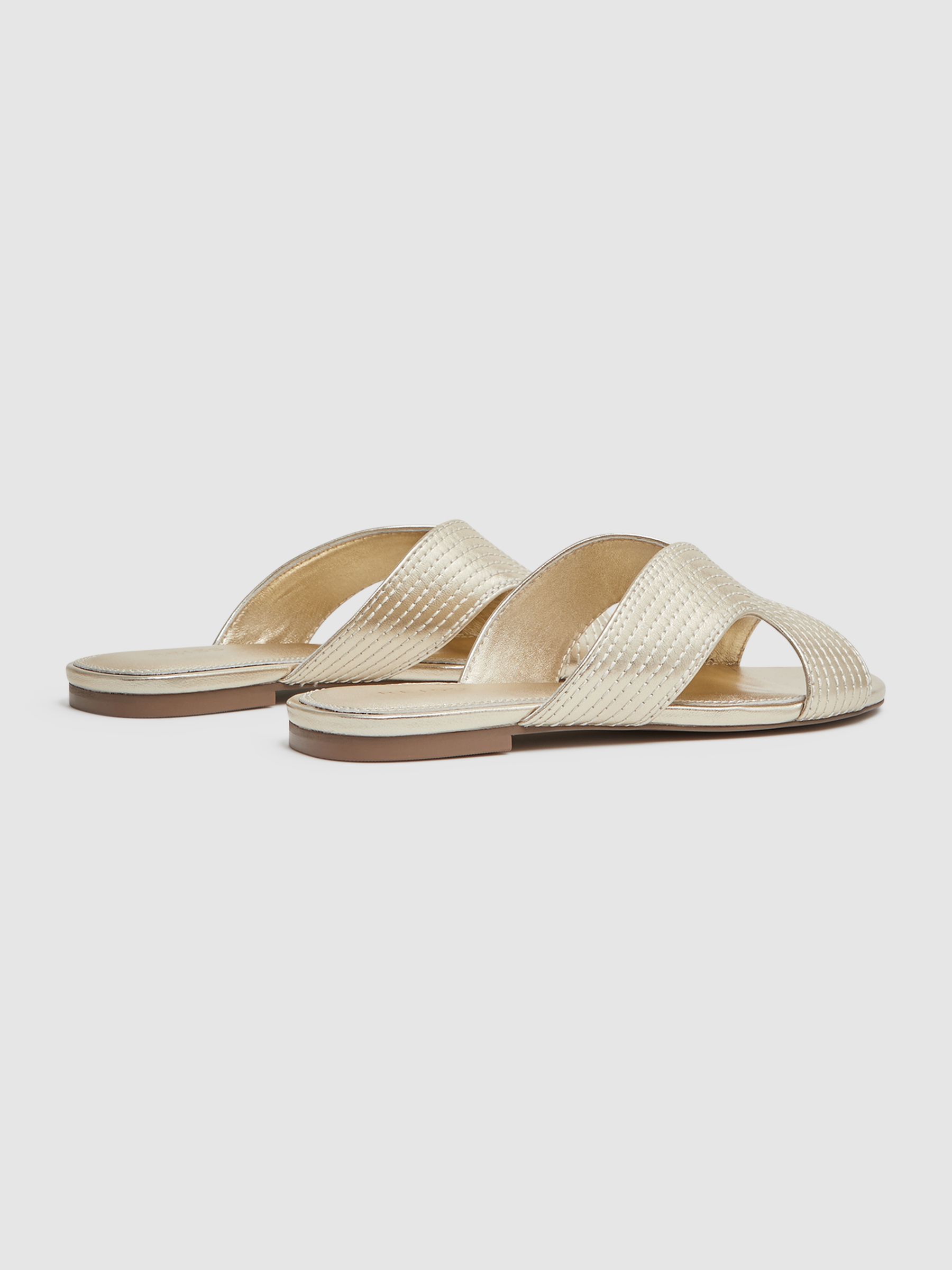 Reiss rose gold sandals on sale
