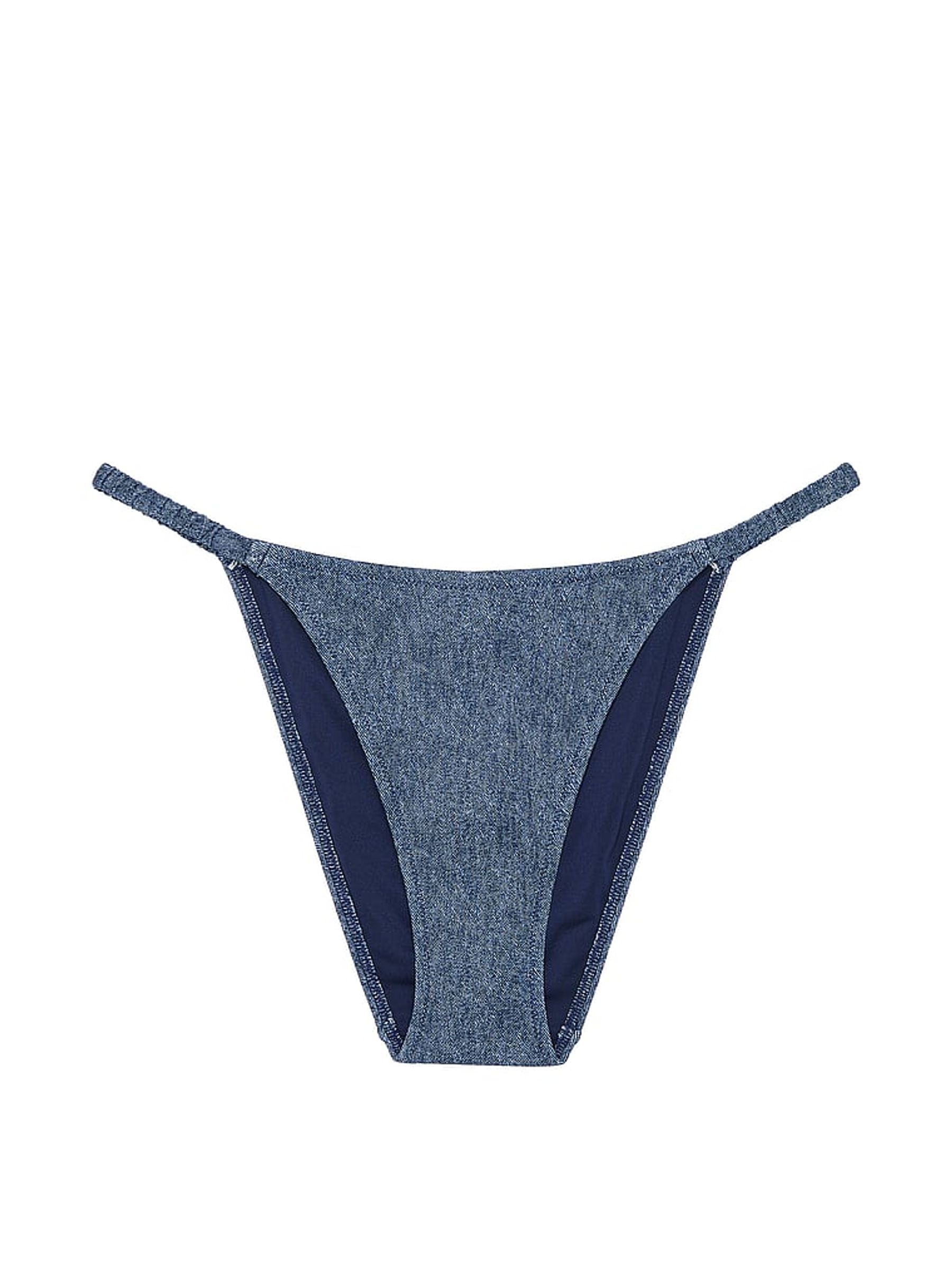 Buy Victoria s Secret Denim Blue Cheeky Swim Bikini Bottom from the Victoria s Secret UK online shop