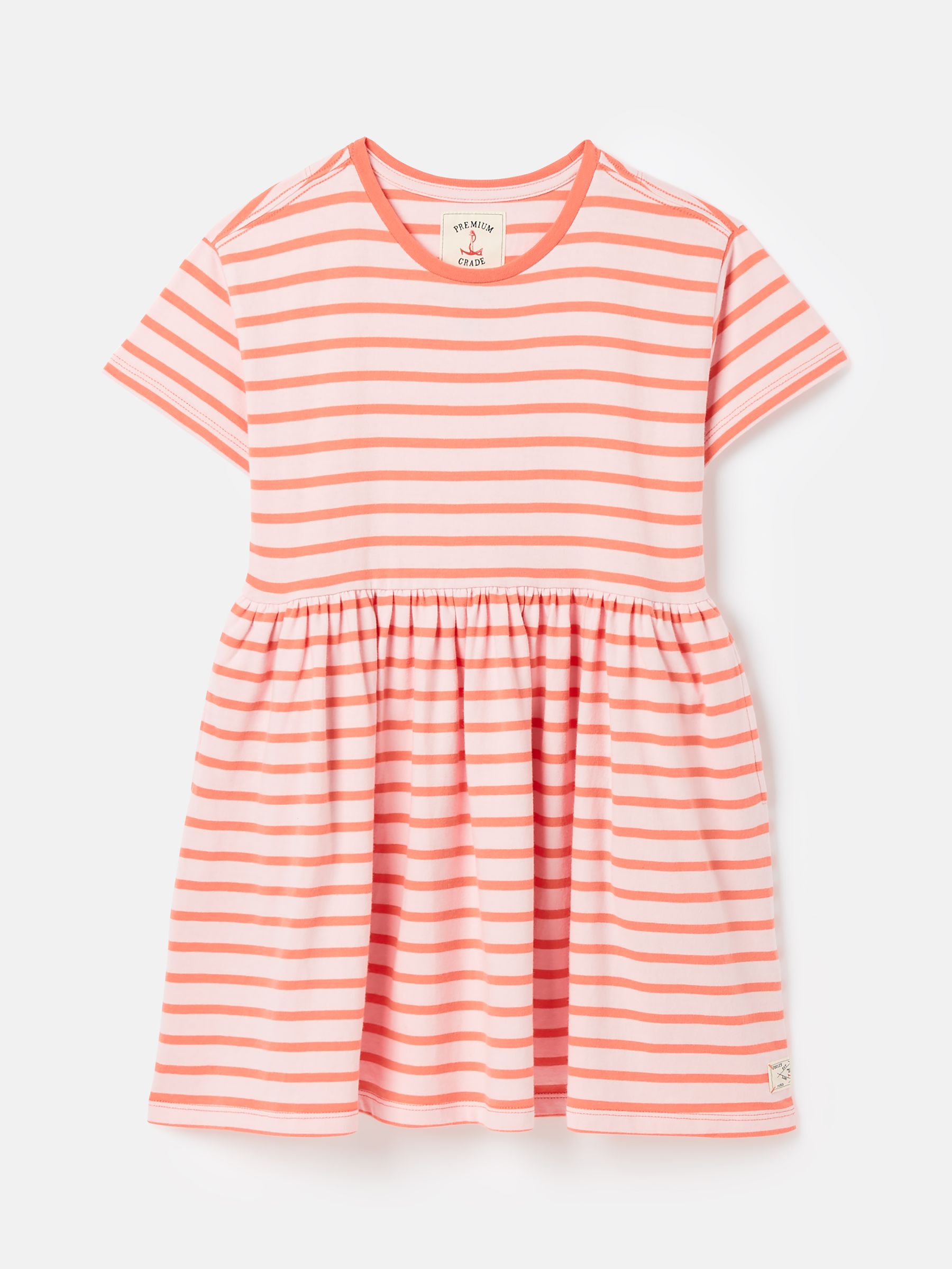 Skye Pink Striped Jersey T Shirt Dress