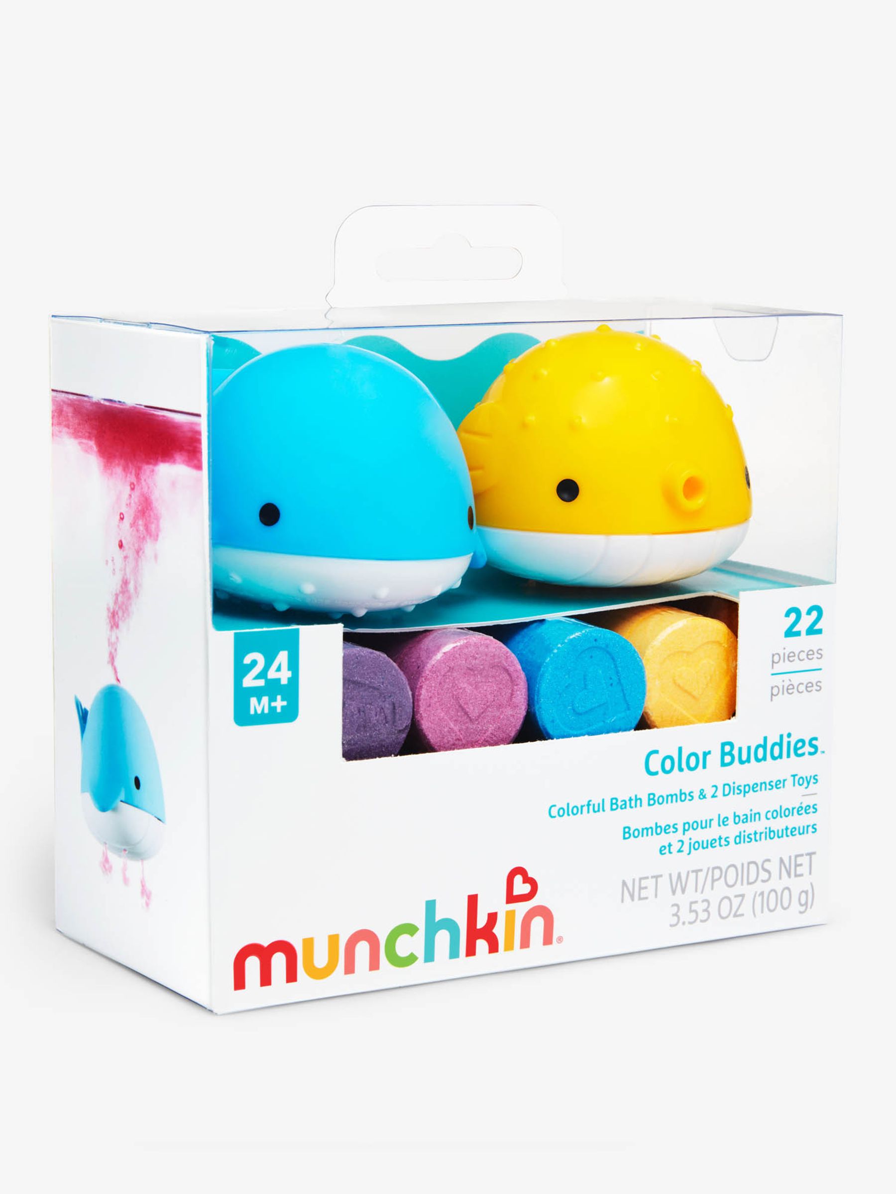 Buy JoJo Maman Bebe Munchkin Colour Buddies Moisturising Bath Bombs Dispenser Toys from the JoJo Maman Bebe UK online shop