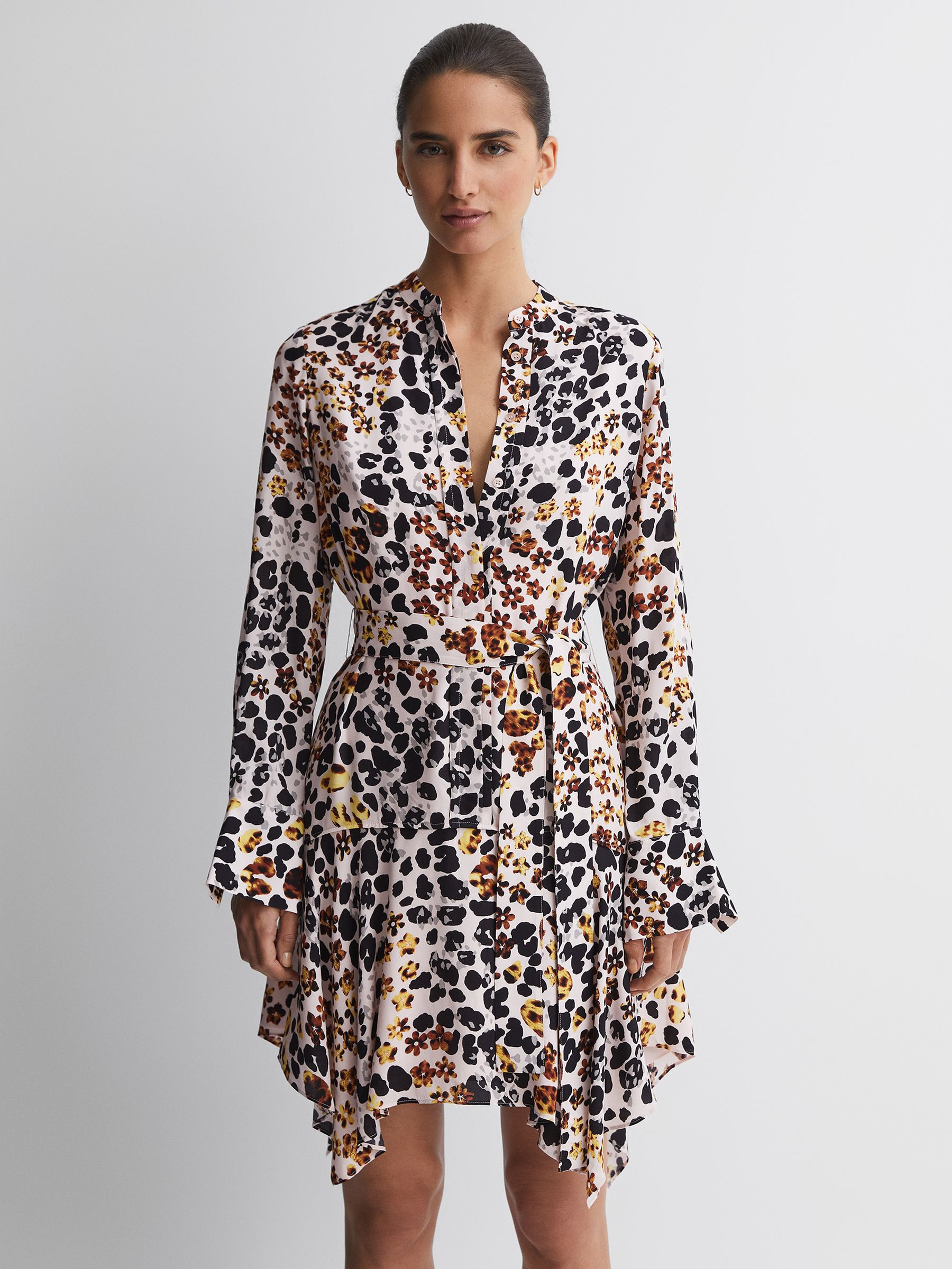 Reiss leopard print dress hot sale