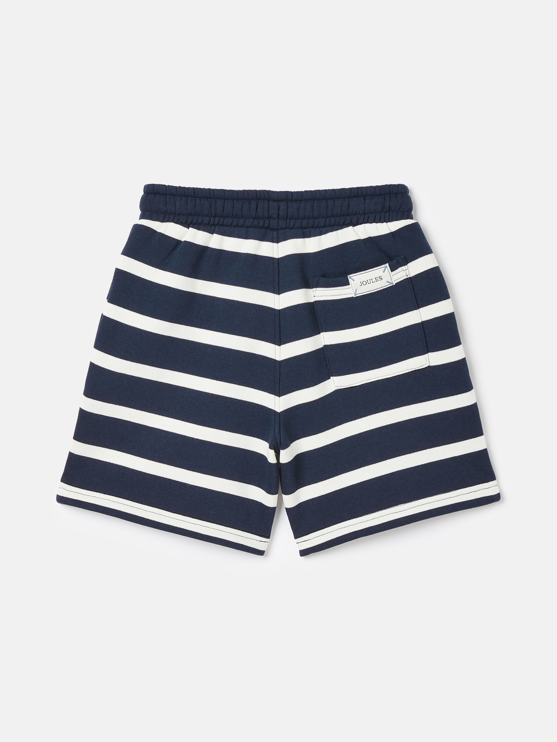 Boys Barton Navy White Striped Jersey Shorts