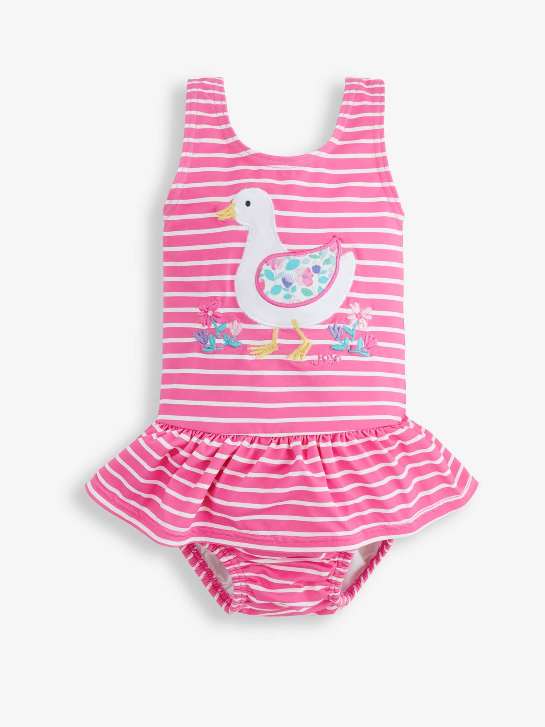 Pink and grey swimsuit top