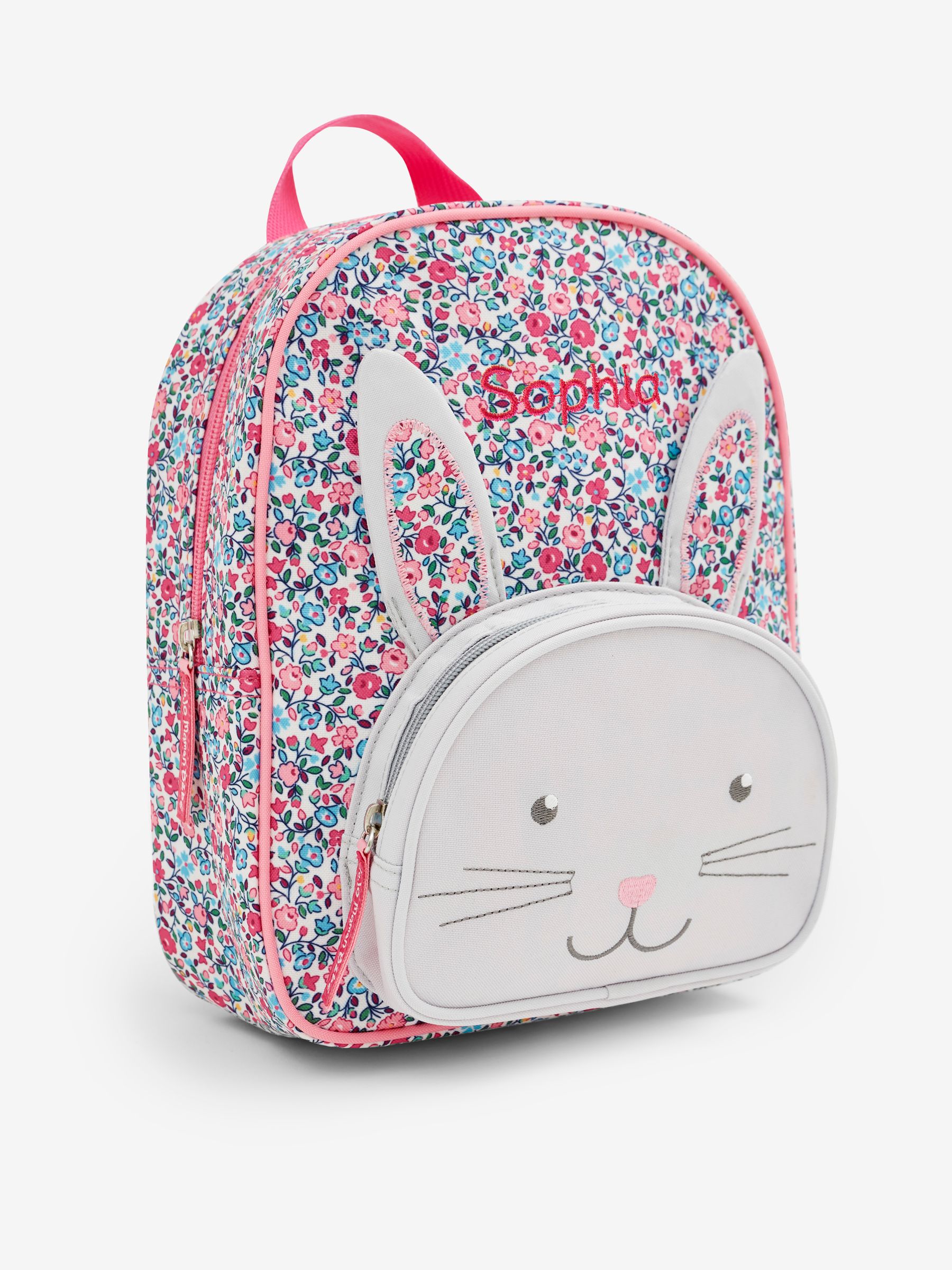 Personalised Bunny Backpack in Pink
