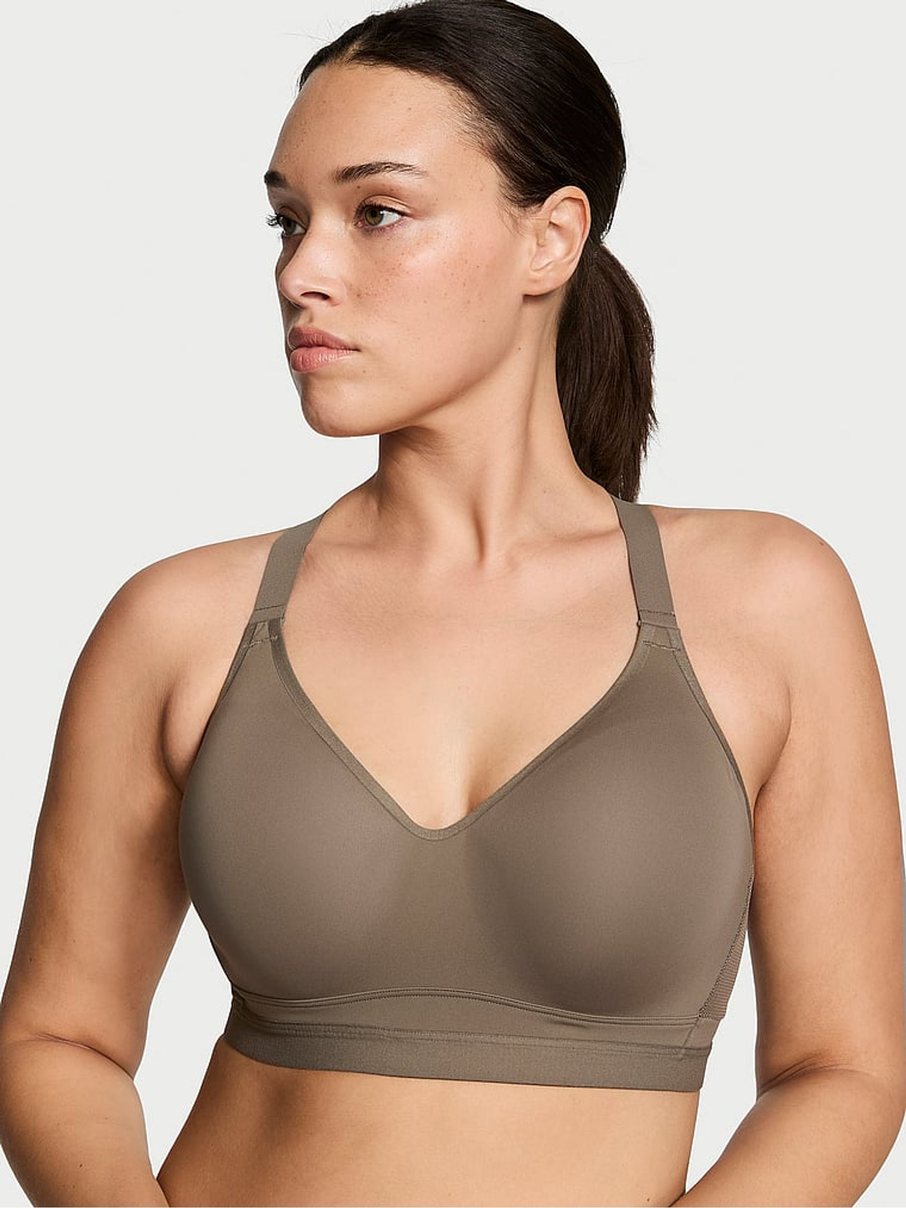 Terra Olive Green Incredible Plunge High Impact Sports Bra Victoria s Secret Ireland