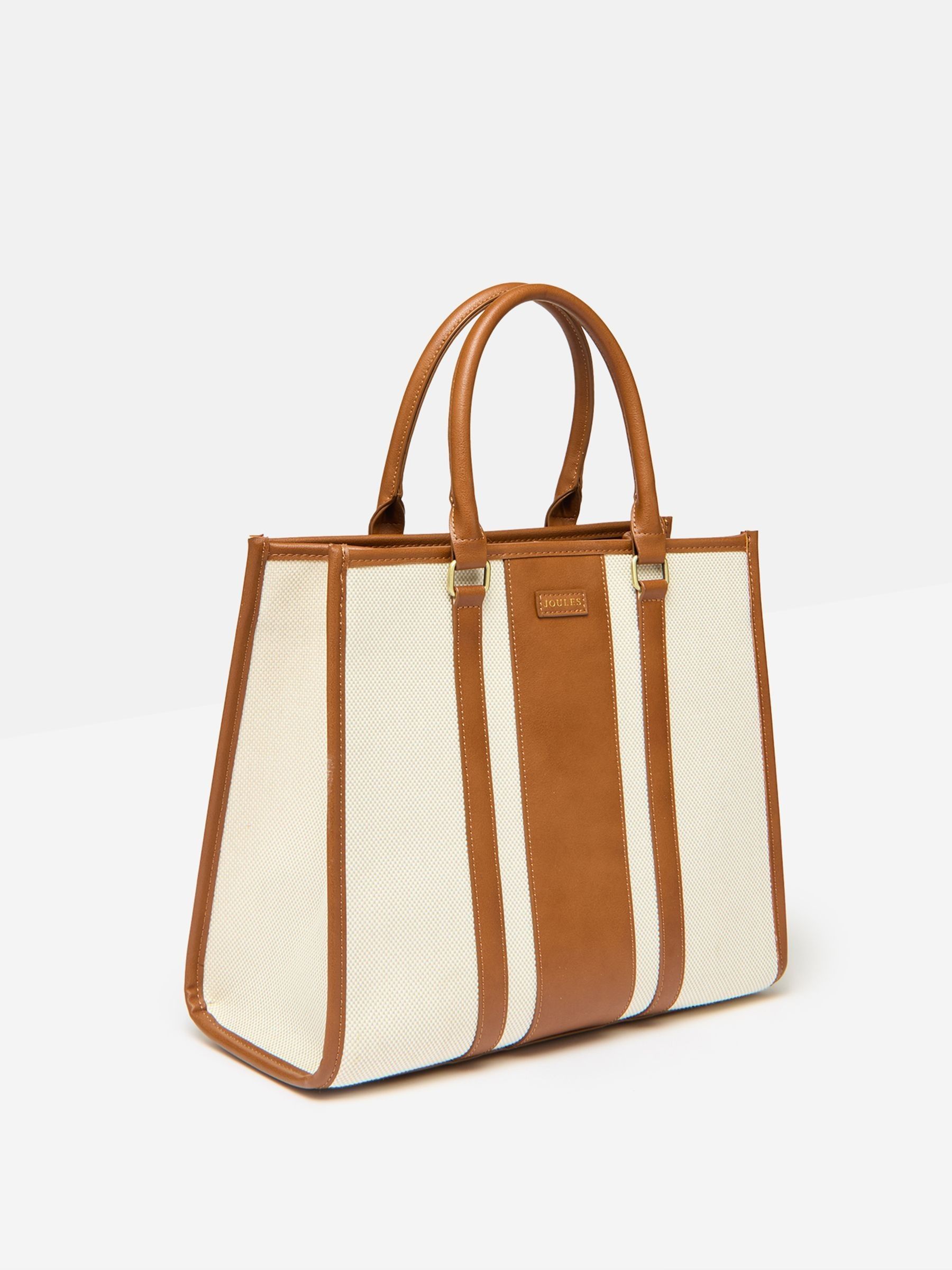 Joules tweed tote bag online