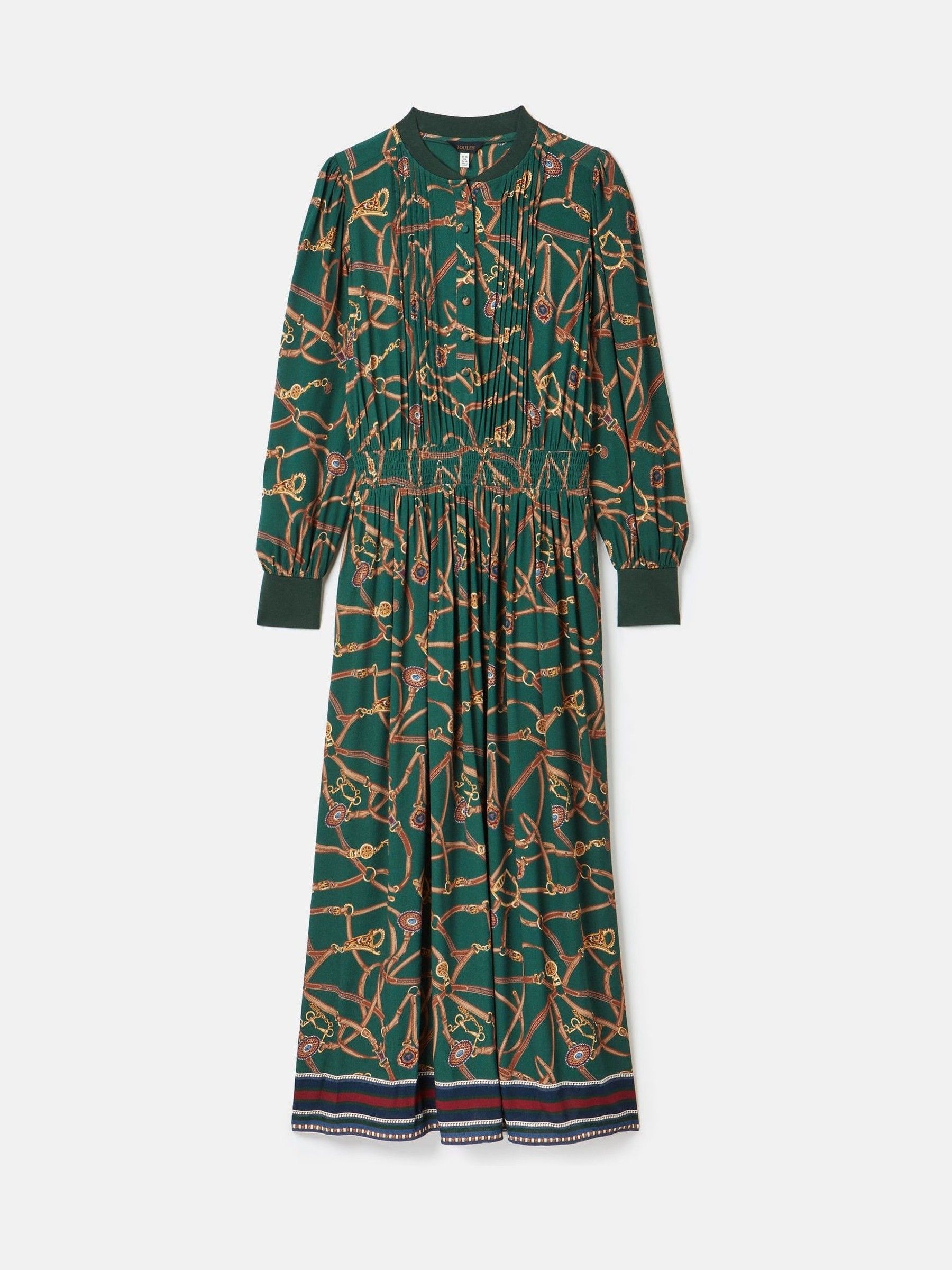 Rosa Green Printed Maxi Shirt Dress Joules