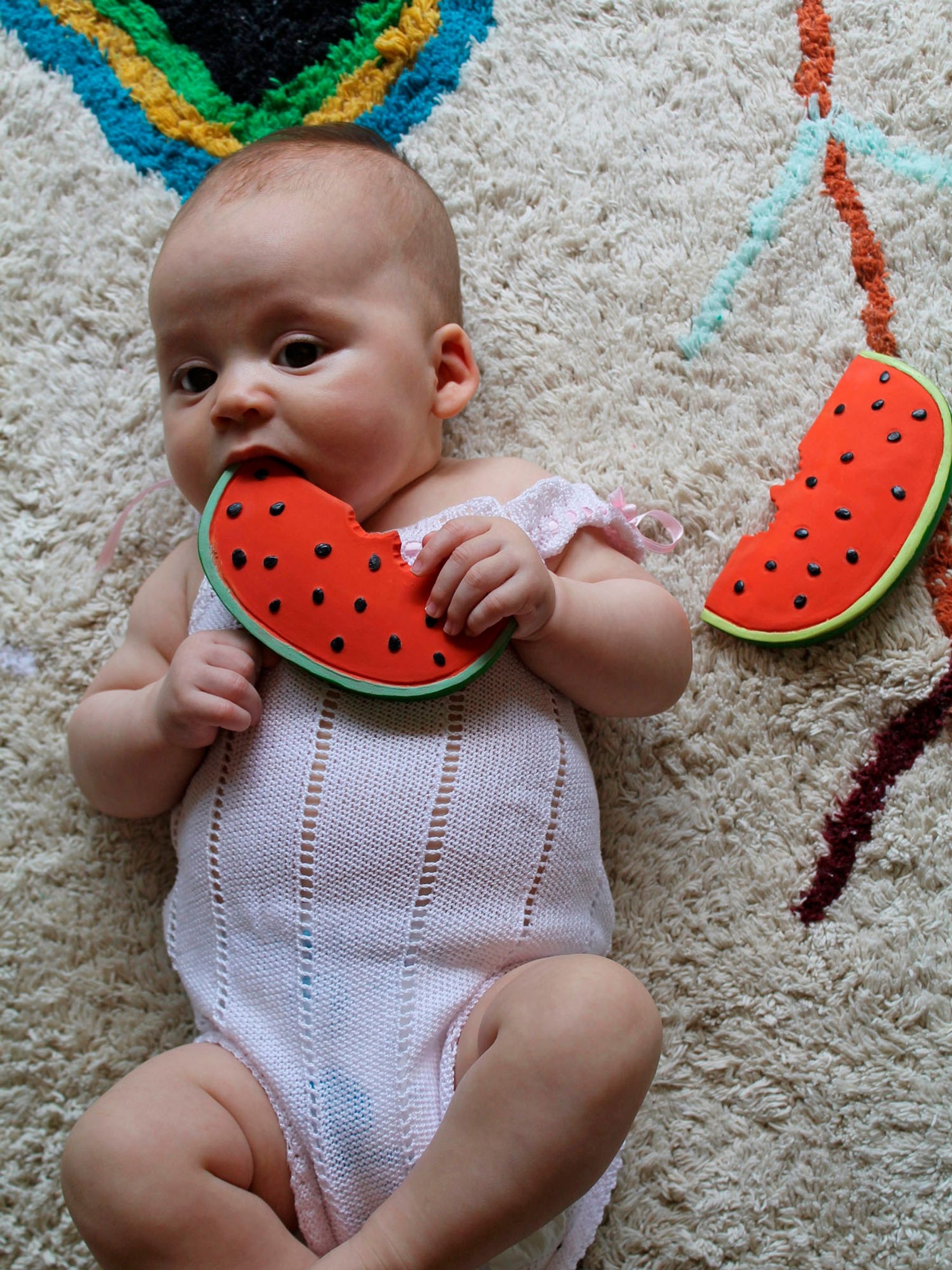 Oli Carol Wally the Watermelon Teether Bath Toy JoJo Maman Bebe