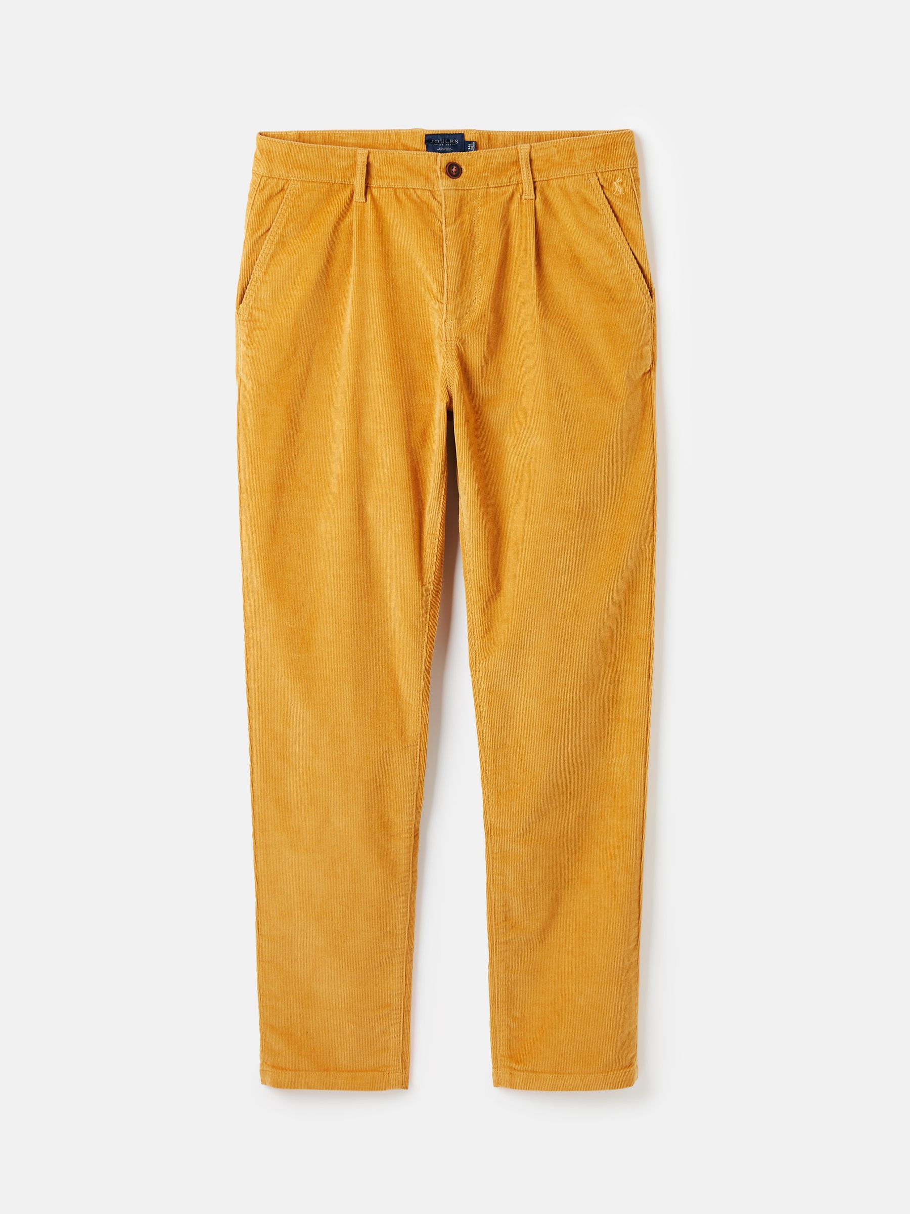 Buy Joules Cord Yellow Straight Leg Corduroy Trousers from the Joules online shop