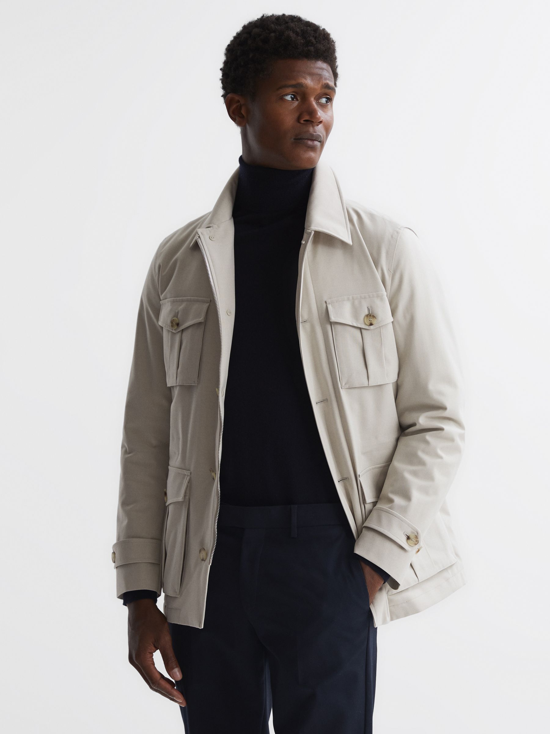 Military inspired jacket sale