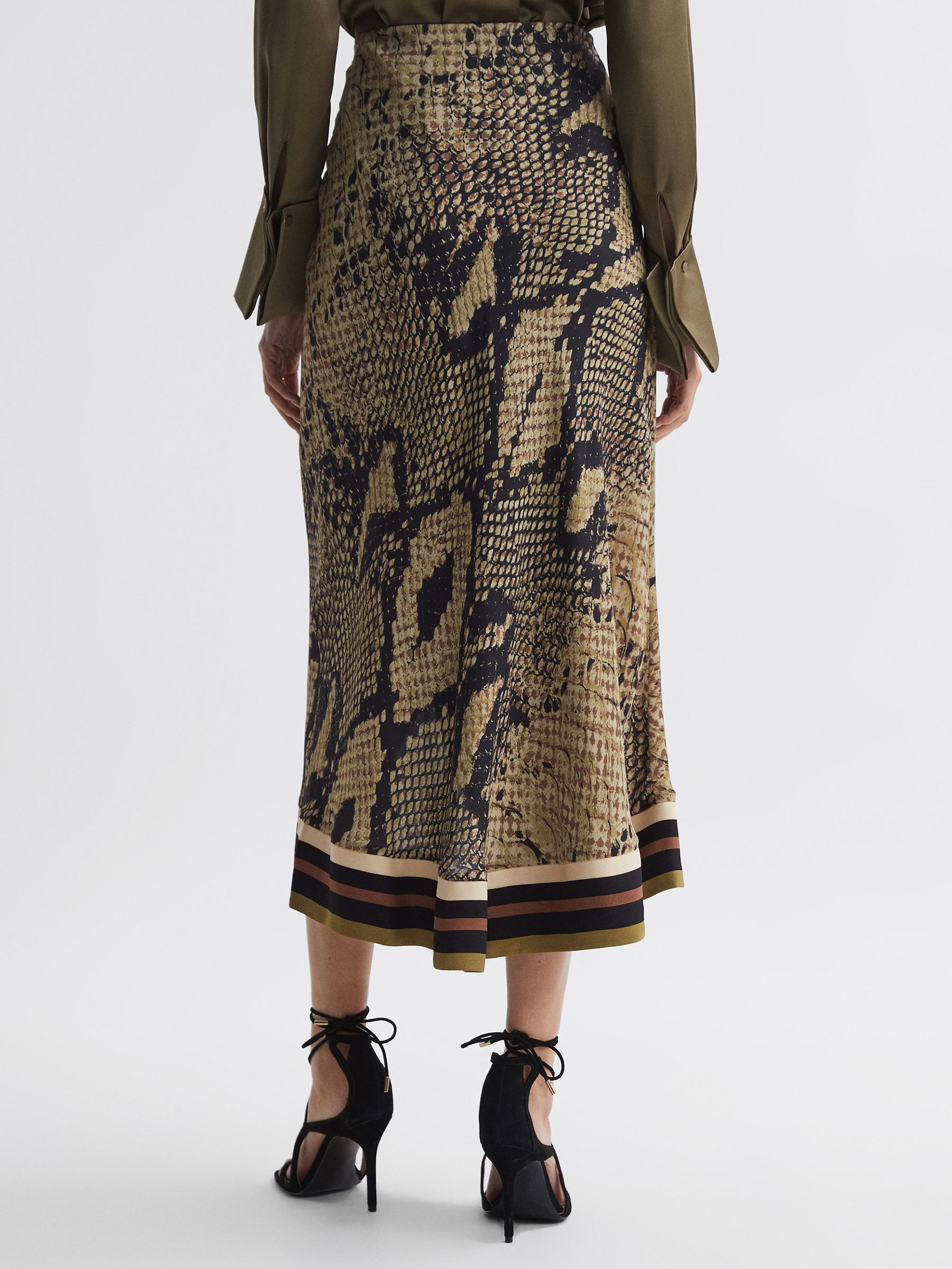 Reiss snakeskin skirt top