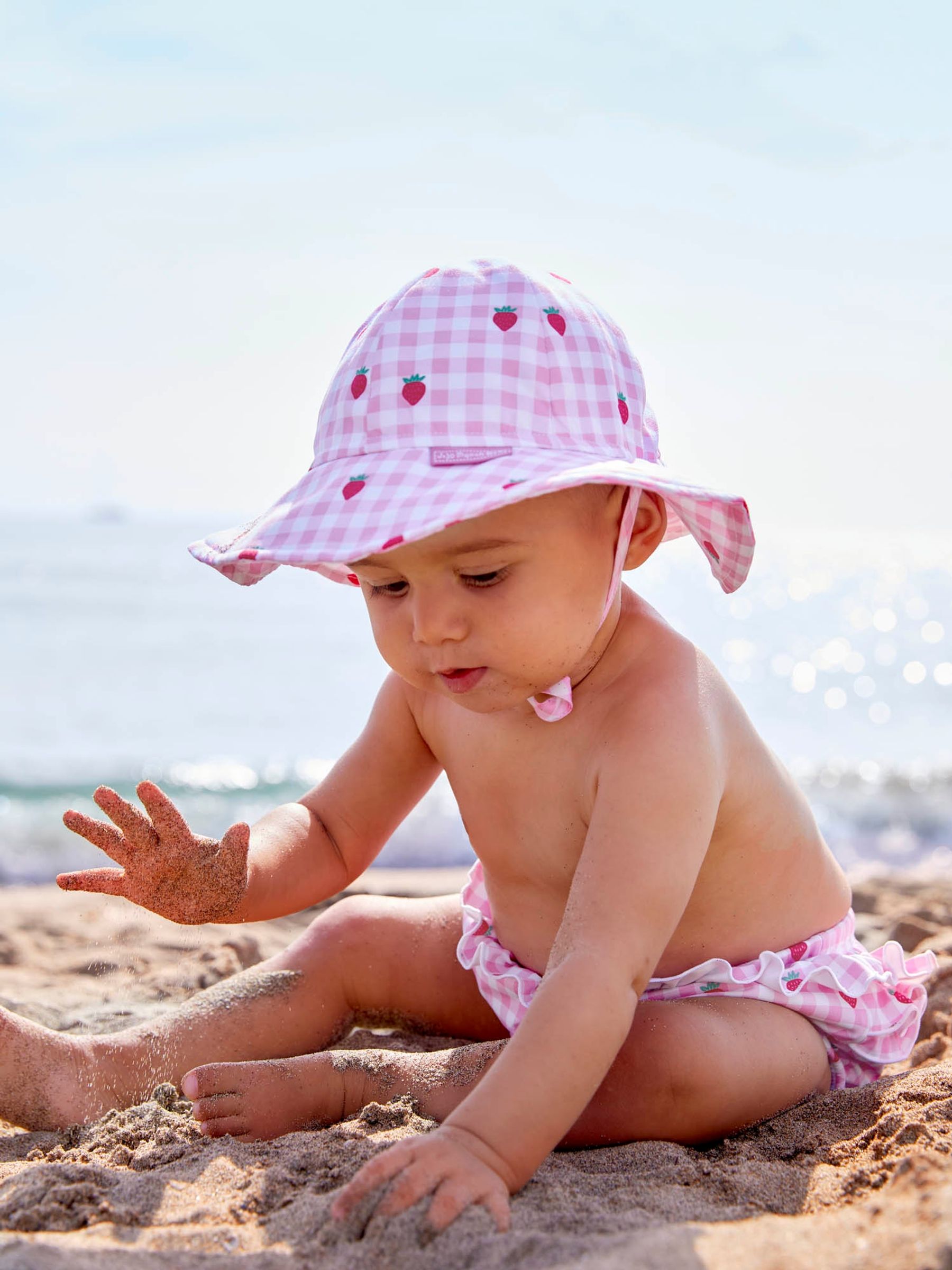 Strawberry sun hat clearance