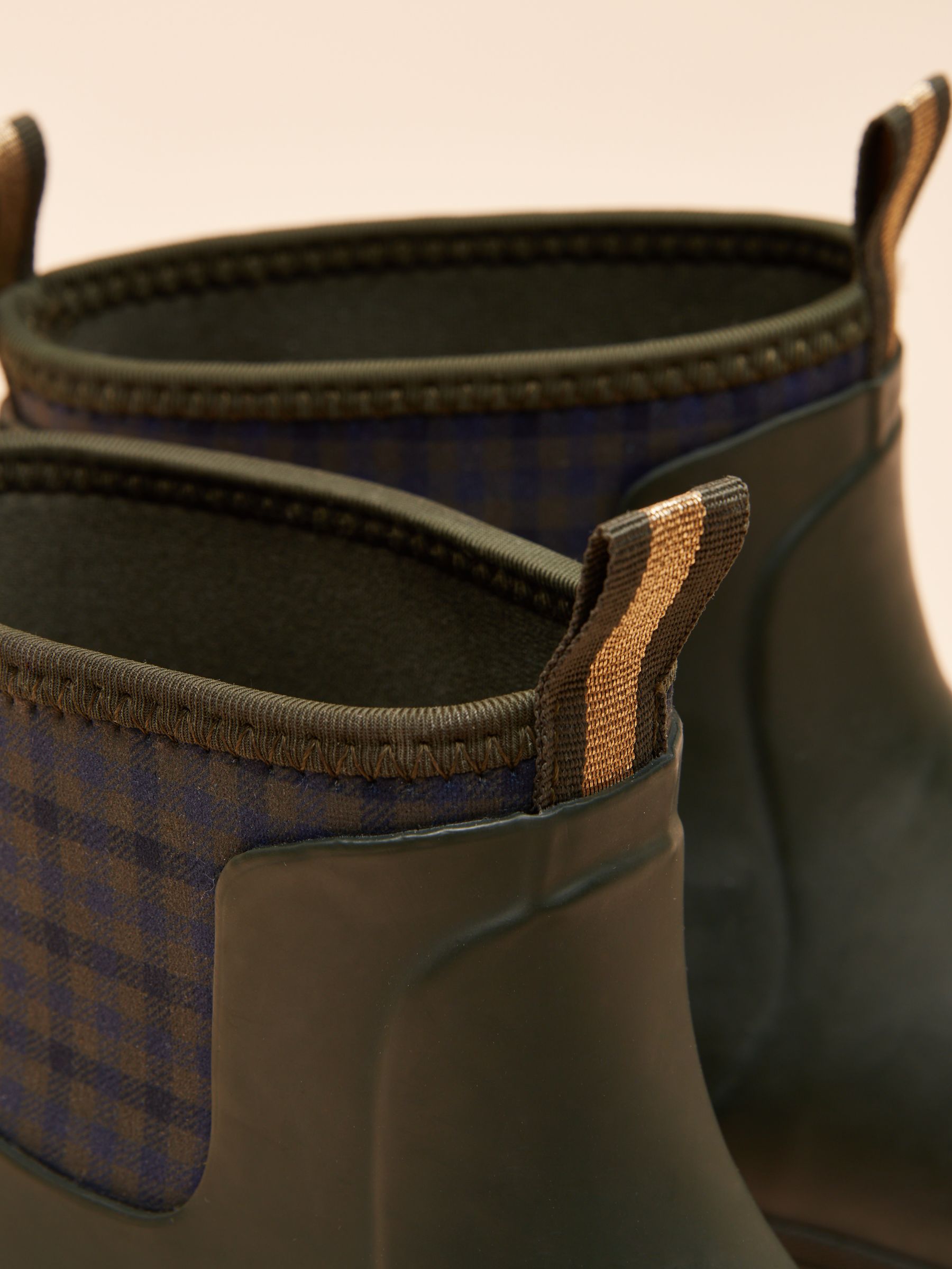 Foxton Green Neoprene Lined Ankle Wellies Joules