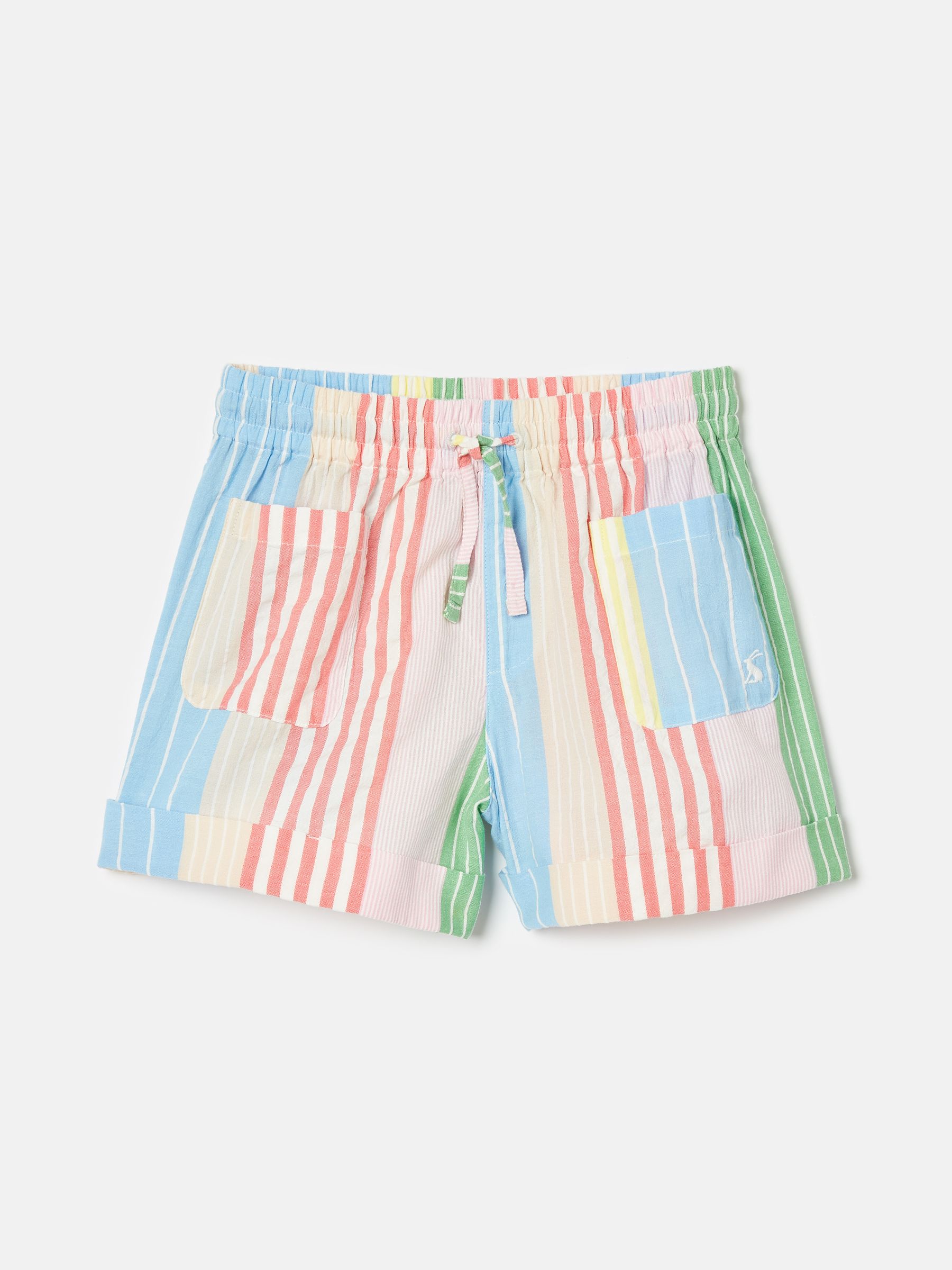 Striped shorts girls clearance