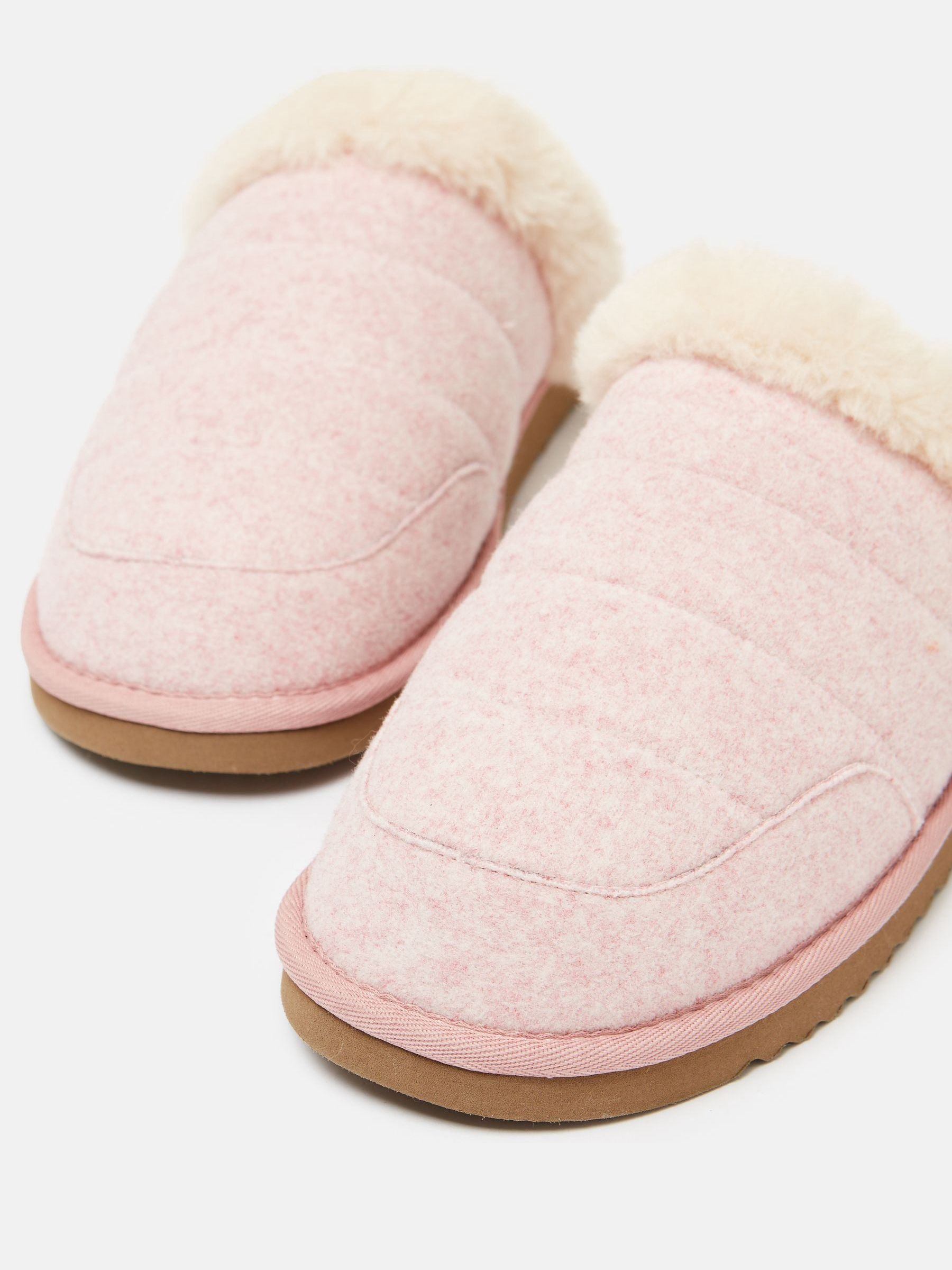 Buy Joules Lazydays Pink Fleece Lined Slippers from the Joules online shop