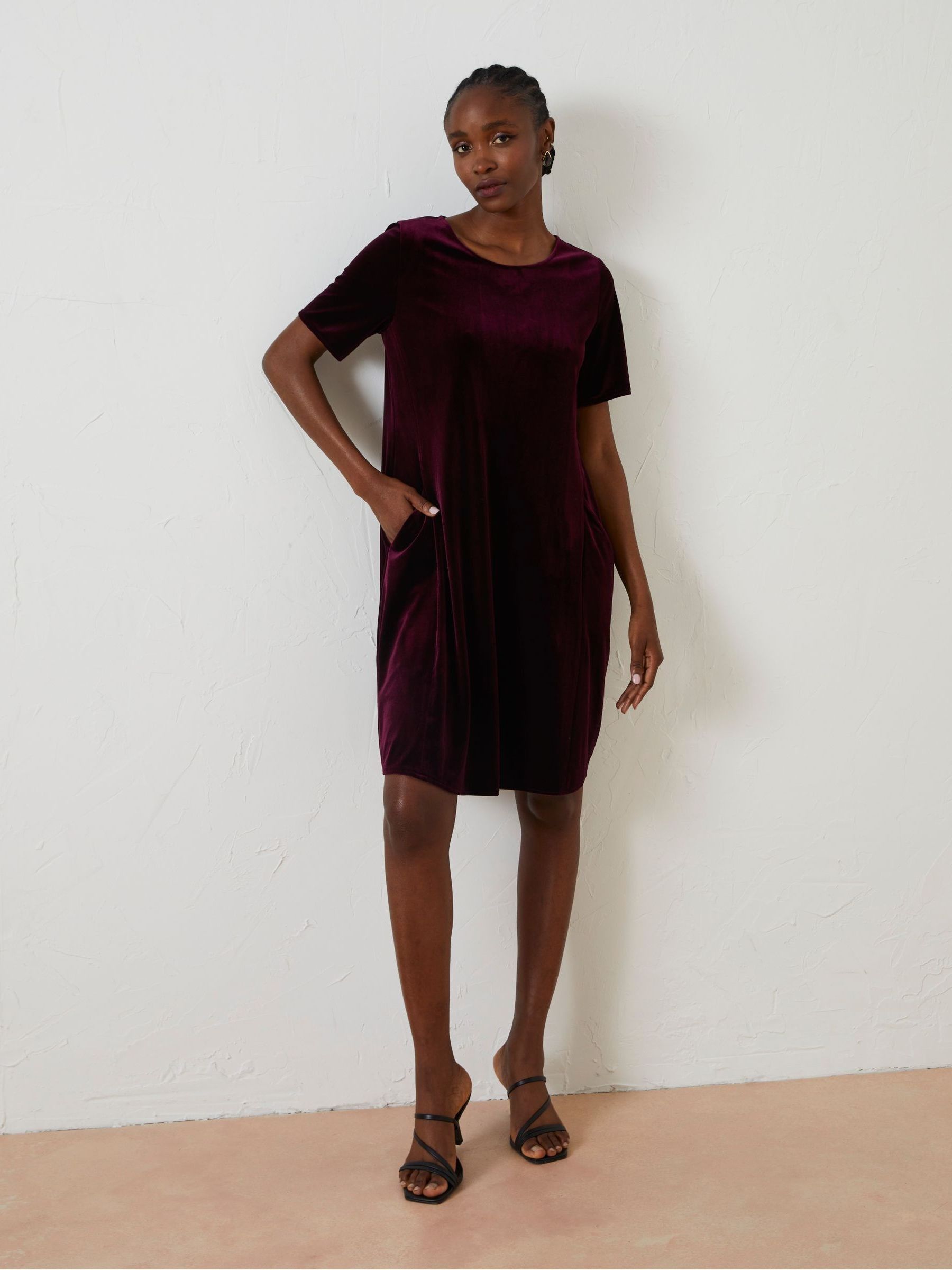 Velvet dress clearance