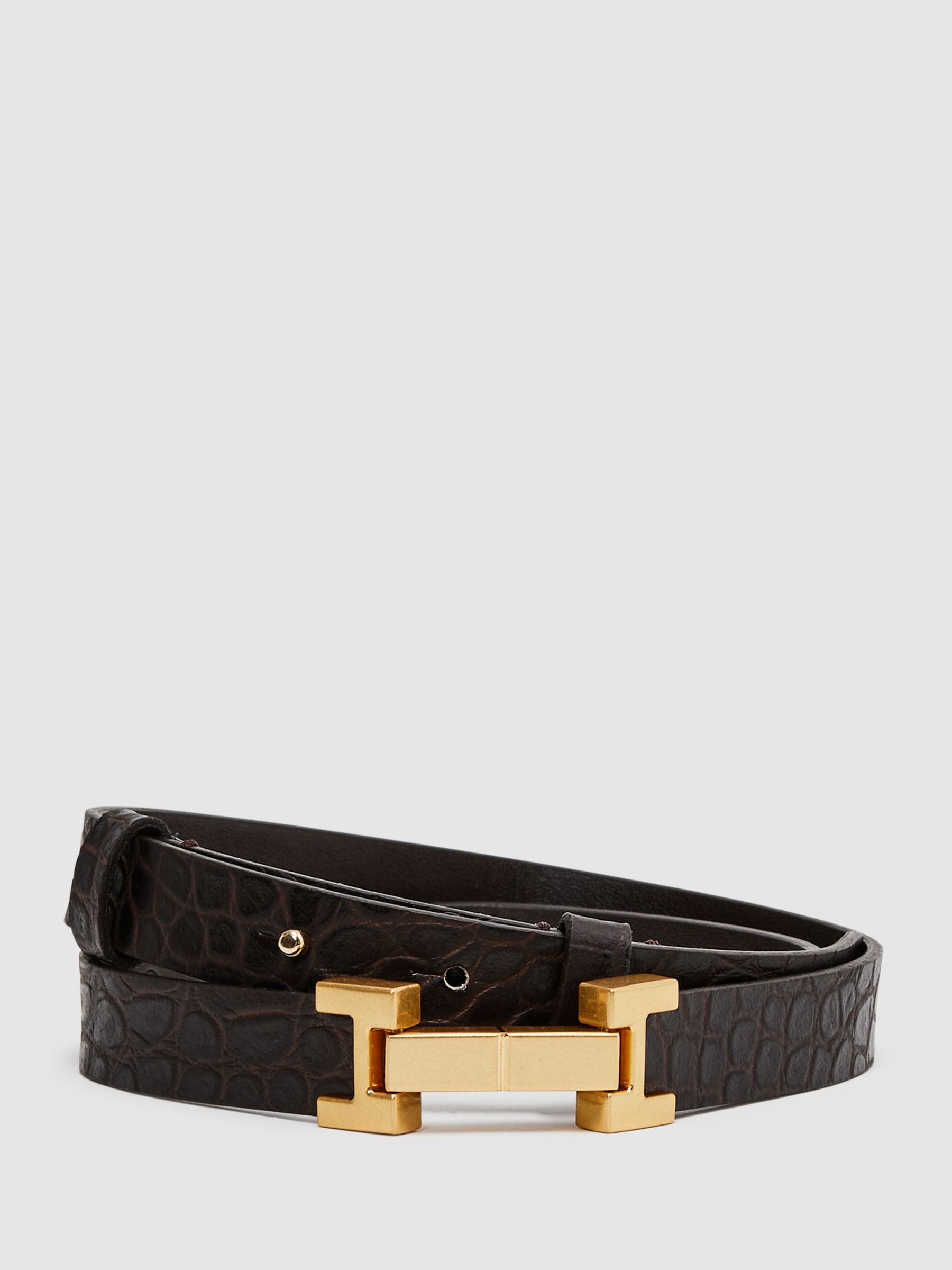 Reiss gold belt sales