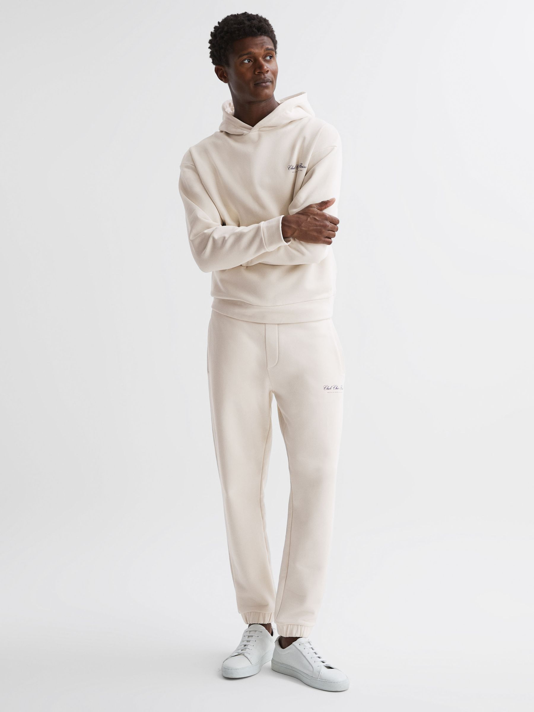 Off white white motif hoodie store